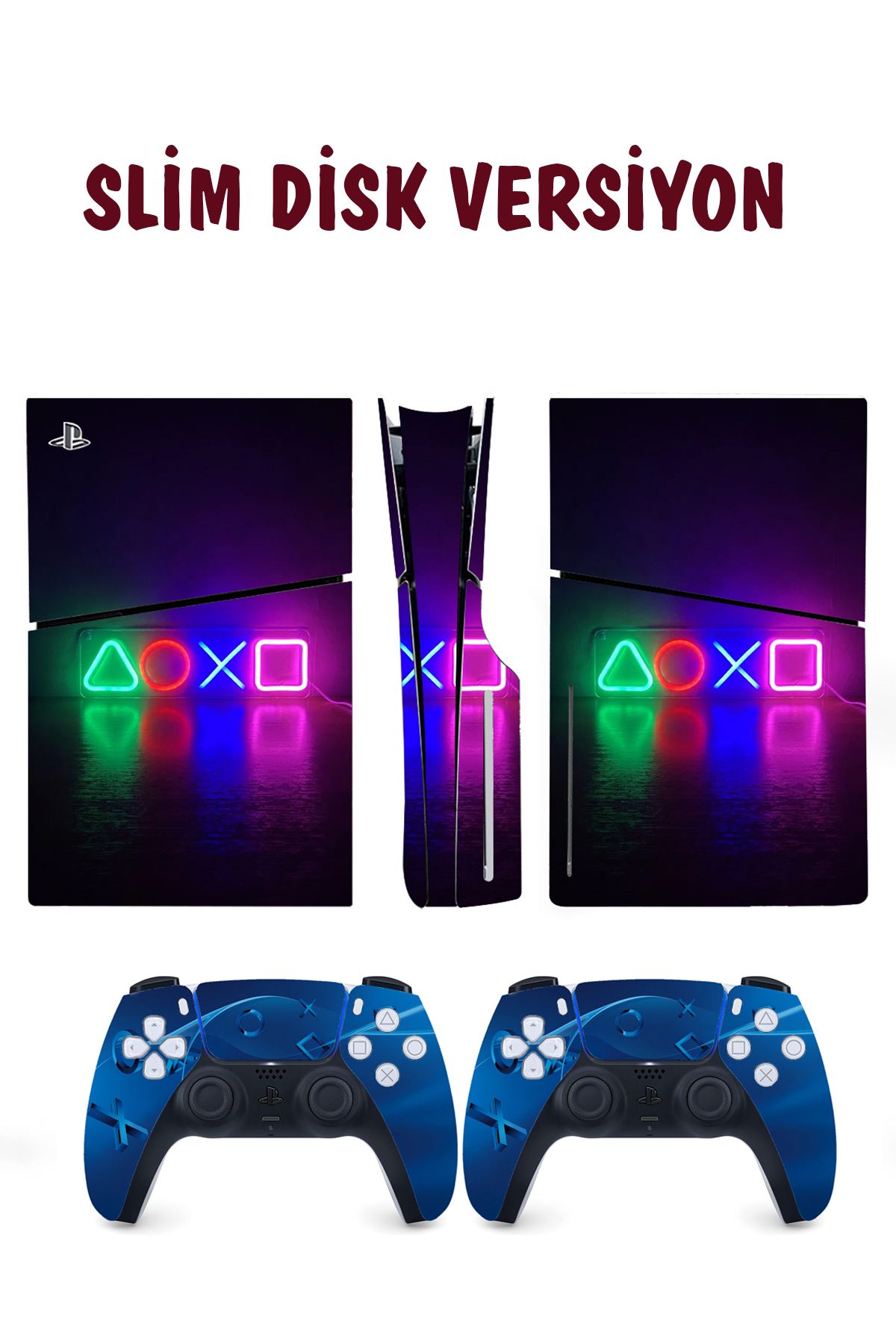 KT Decor Sanatsal Kontroller Playstation 5 Full Sticker Kaplama Seti