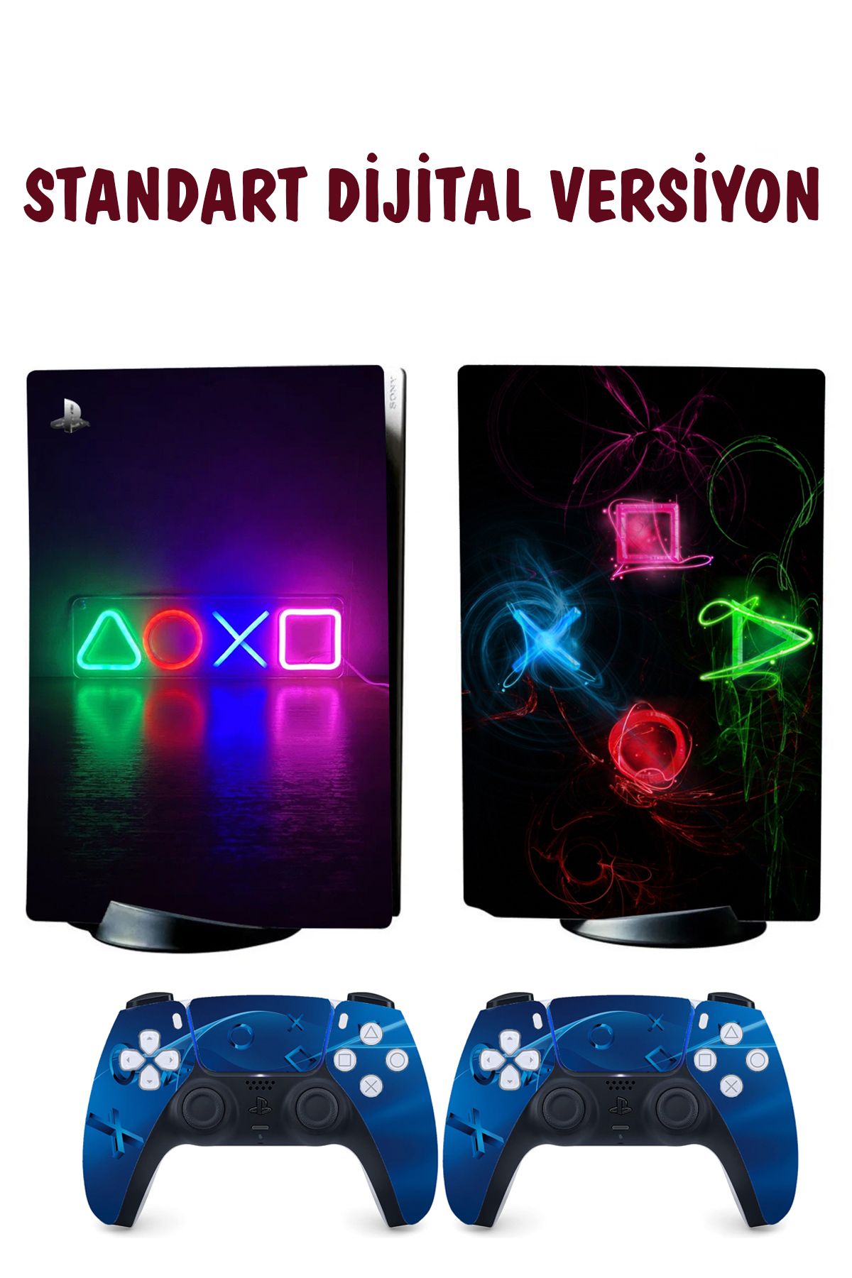 KT Decor Sanatsal Kontroller Playstation 5 Full Sticker Kaplama Seti