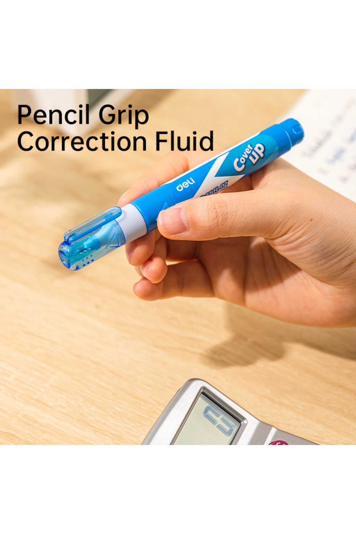 Deli-EH402-MT 8 mL Precision Correction Pen – ideal for flawless edits & clean paperwork 4