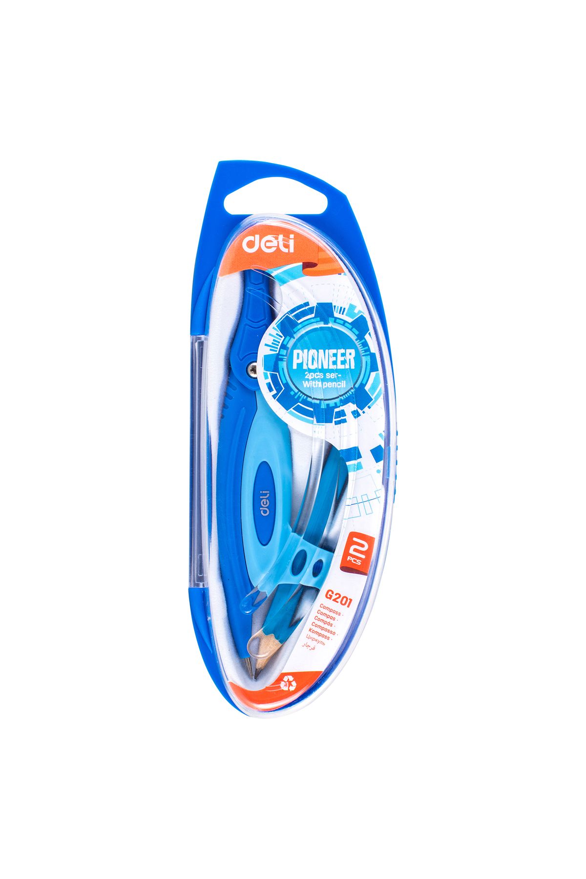 Deli-EG20102 Compass – ideal for geometry drawing, precise drafting & classroom use 4