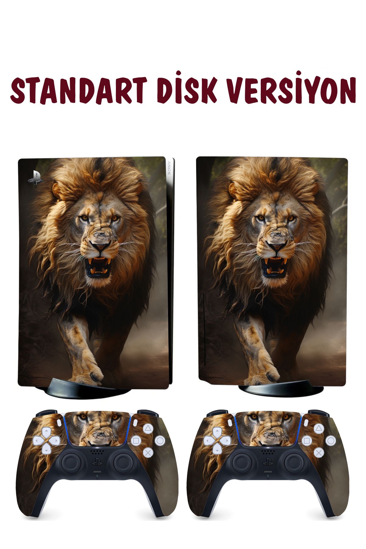 KT Decor Aslan Playstation 5 Full Sticker Kaplama Seti