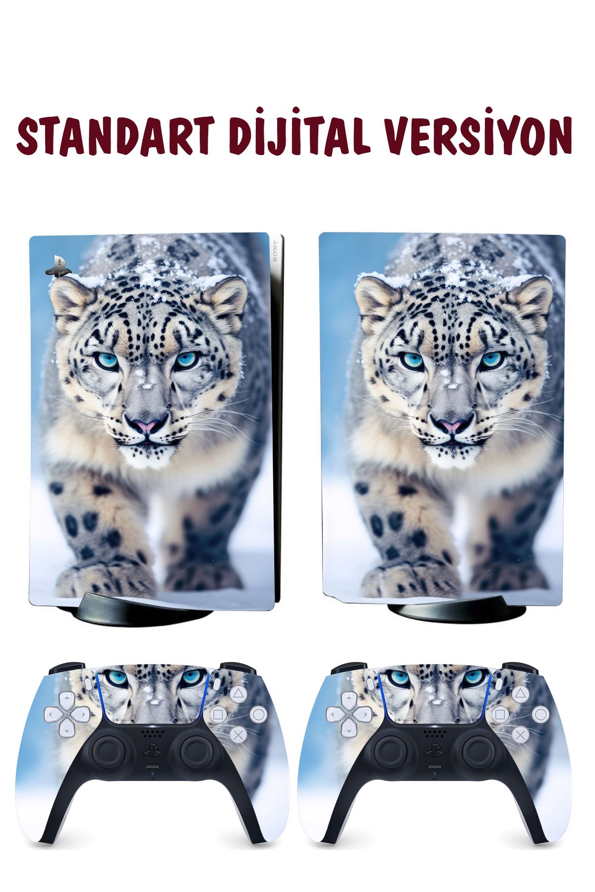 KT Decor Kar Leoparı Playstation 5 Full Sticker Kaplama Seti