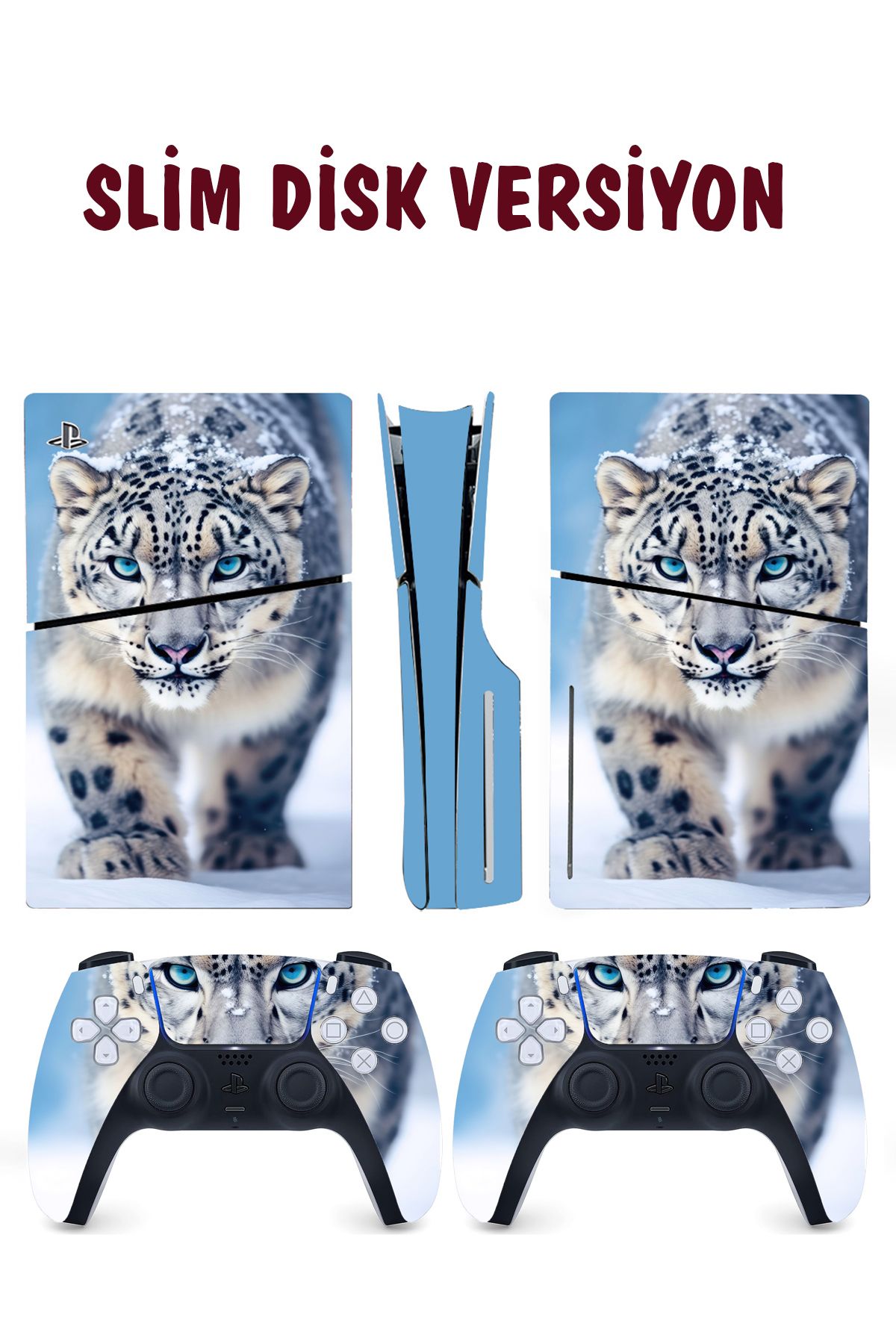 KT Decor Kar Leoparı Playstation 5 Full Sticker Kaplama Seti