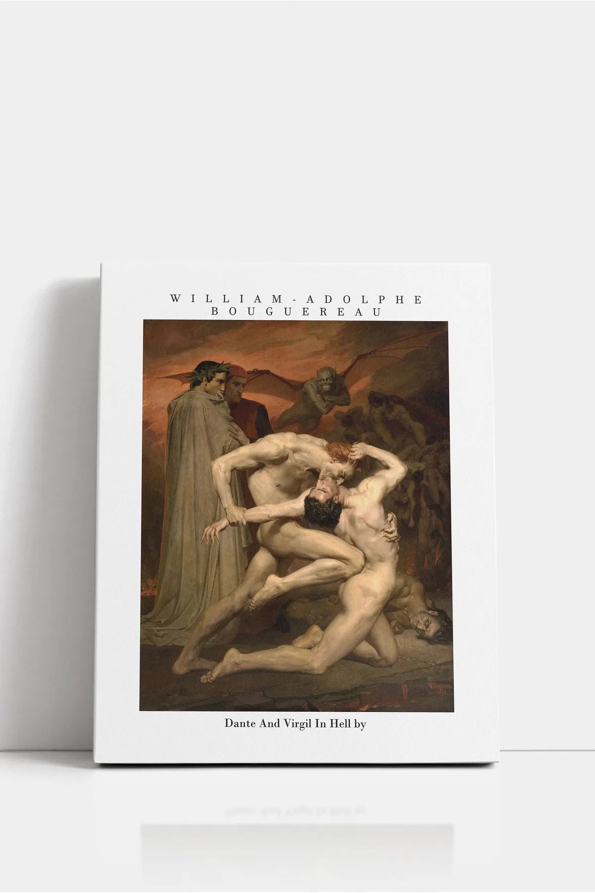 2020 Dante And Virgil In Hell - Adolphe Bouguereau Sanatsal Duvar Dekoru - Ofis ve Ev Dekor