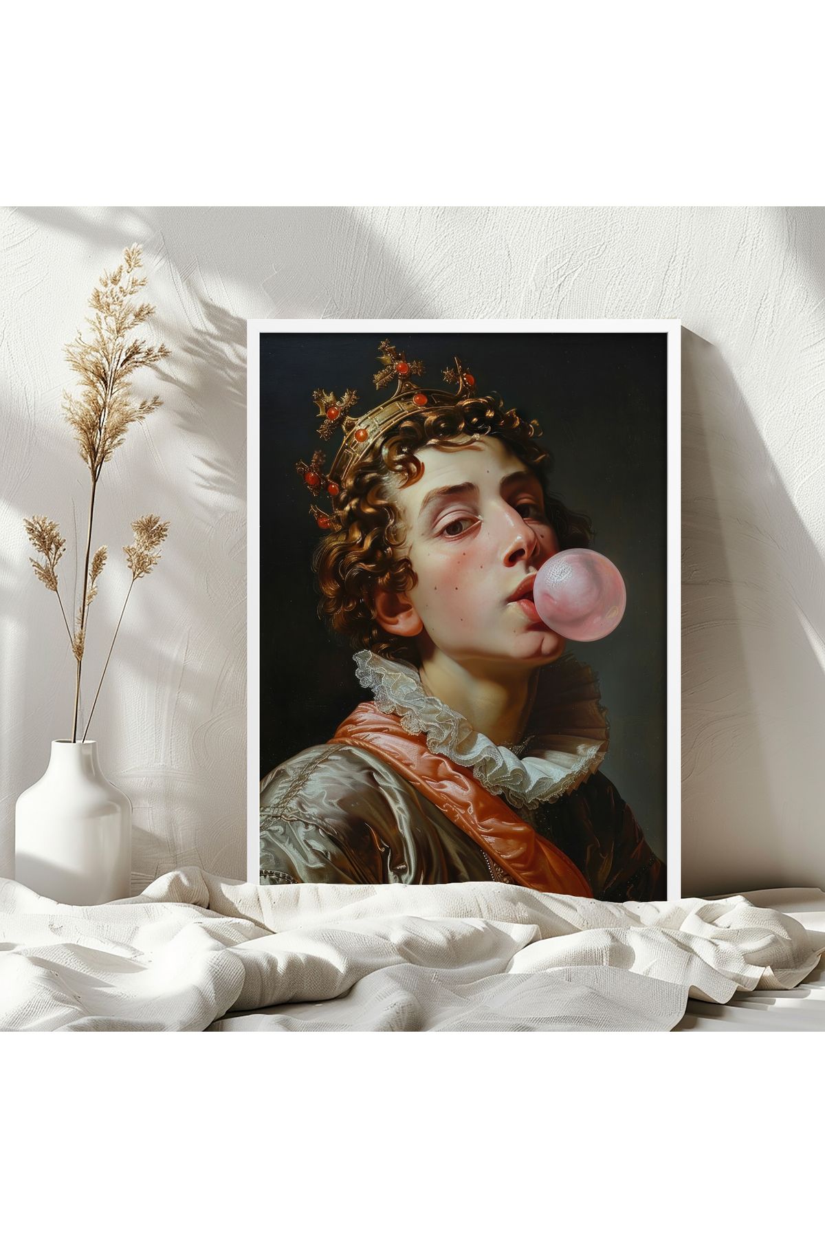 HOMEPACK Tekli Ahşap Çerçeveli Tablo Tek Parça Poster Tablo TK/EXCLUSIVE001