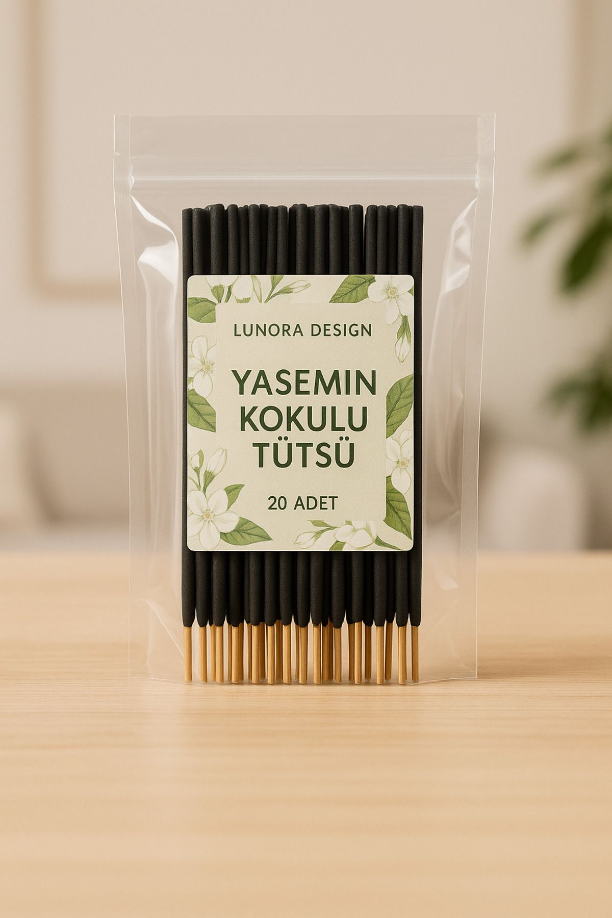 Lunora Design Yasemin Kokulu Tütsü 20'li – Ferahlatıcı Çiçek Aromalı Tütsü | Lunora Design