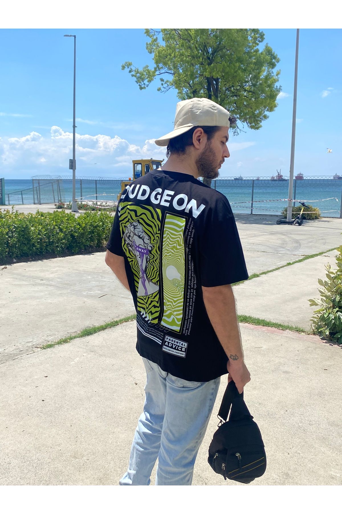 525 Oversize Tişört - Unisex Tişört - Pamuklu Tişört - Baskılı Tişört