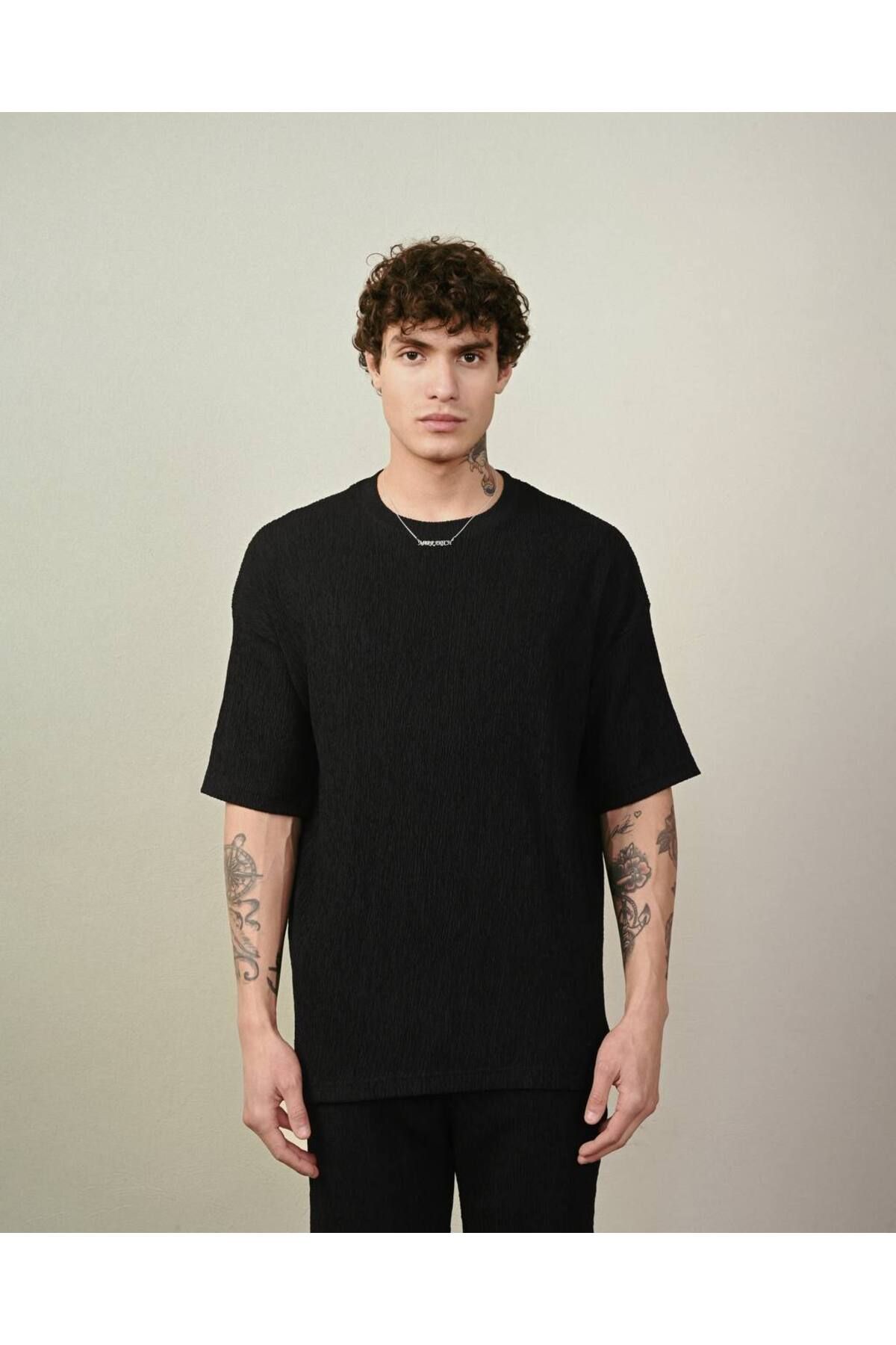 MARRAKECH Erkek Bürümcük Oversize Tişört