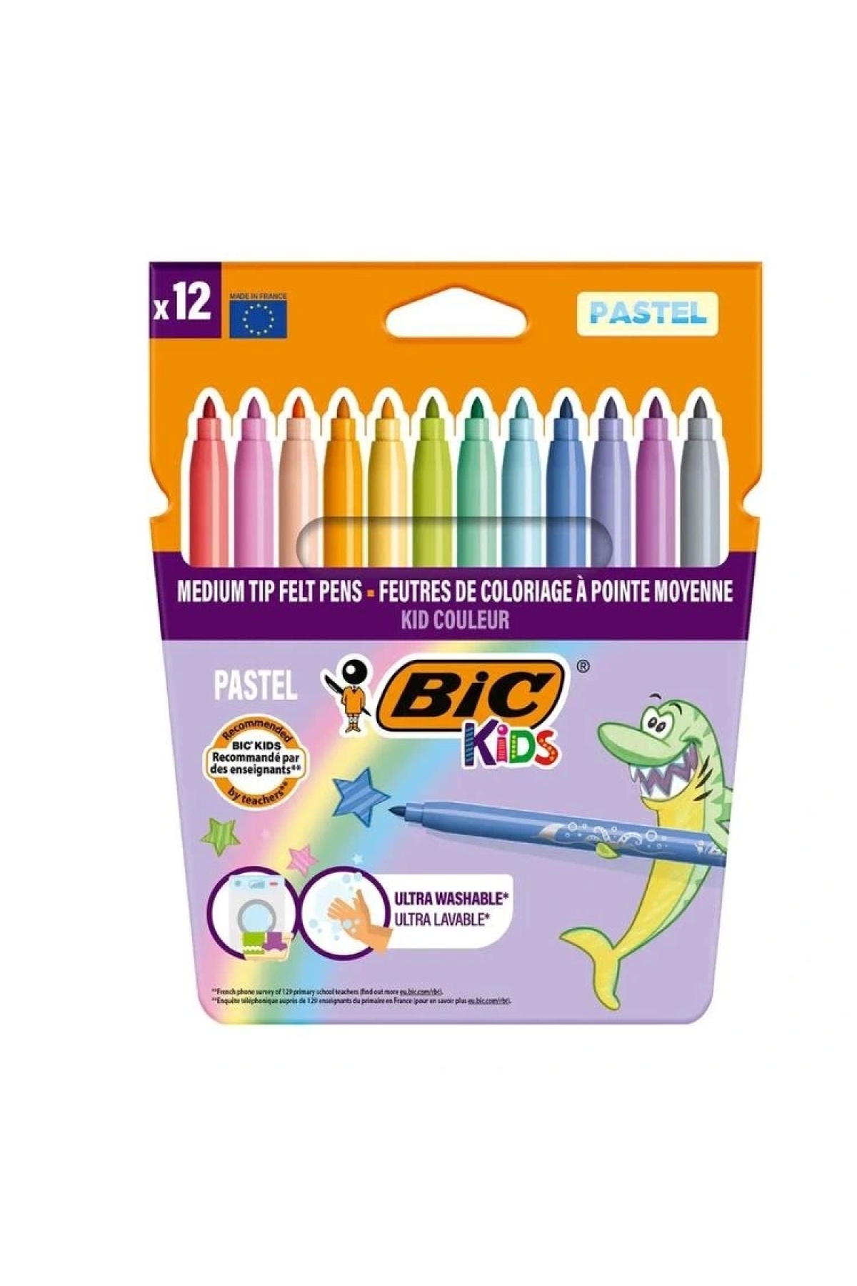 Bic KIDS COLOUR KEÇELİ BOYA KALEMİ PASTEL RENKLER 12' Lİ - 520084