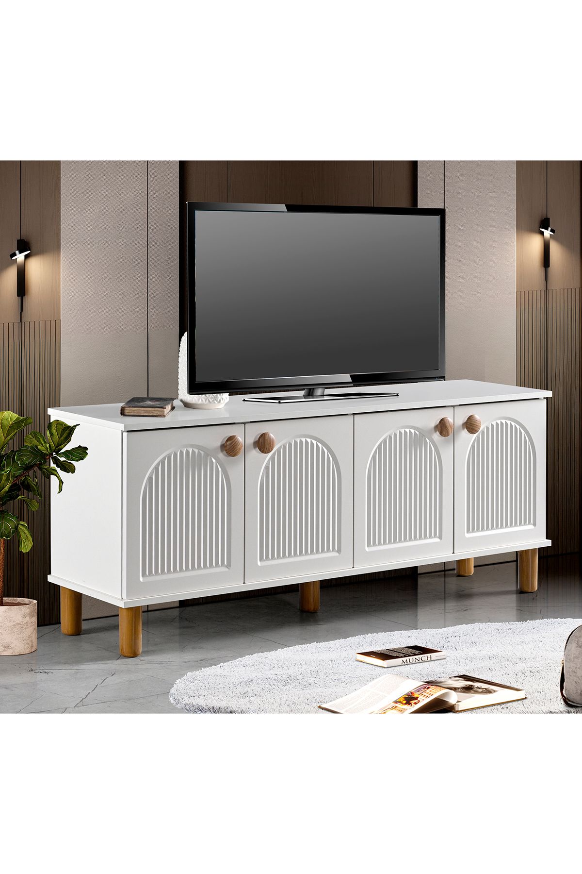 Ayaz BOHEM TV SEHPASI TV ÜNİTESİ 160 CM MDF KAPAK
