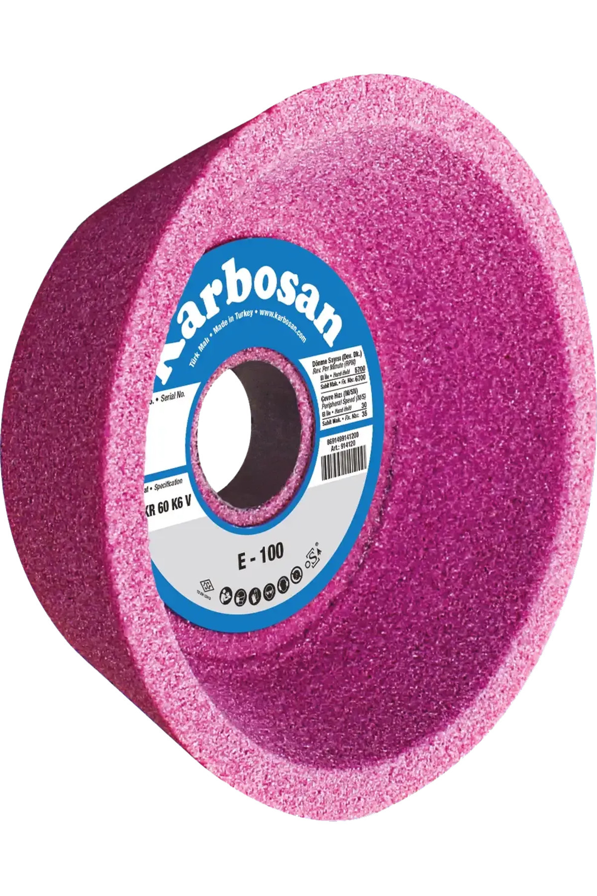 KARBOSAN E-150 Çanak Bileme Taşı EKR 46 Kum