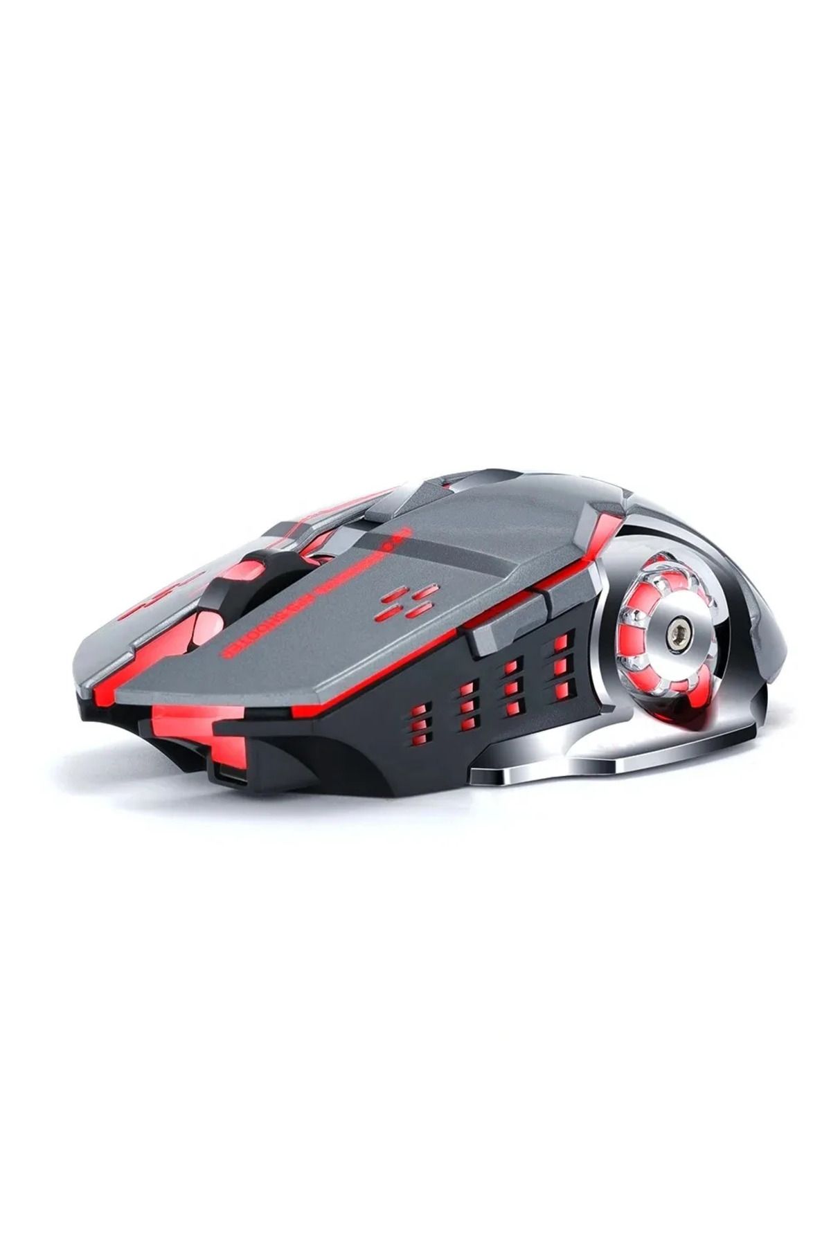 ABYZ-Q13 Wireless Mouse Silent Multi-Device 6 Programmable Buttons RGB 2.4GHz DPI 1600 Ergonomic Grey 3