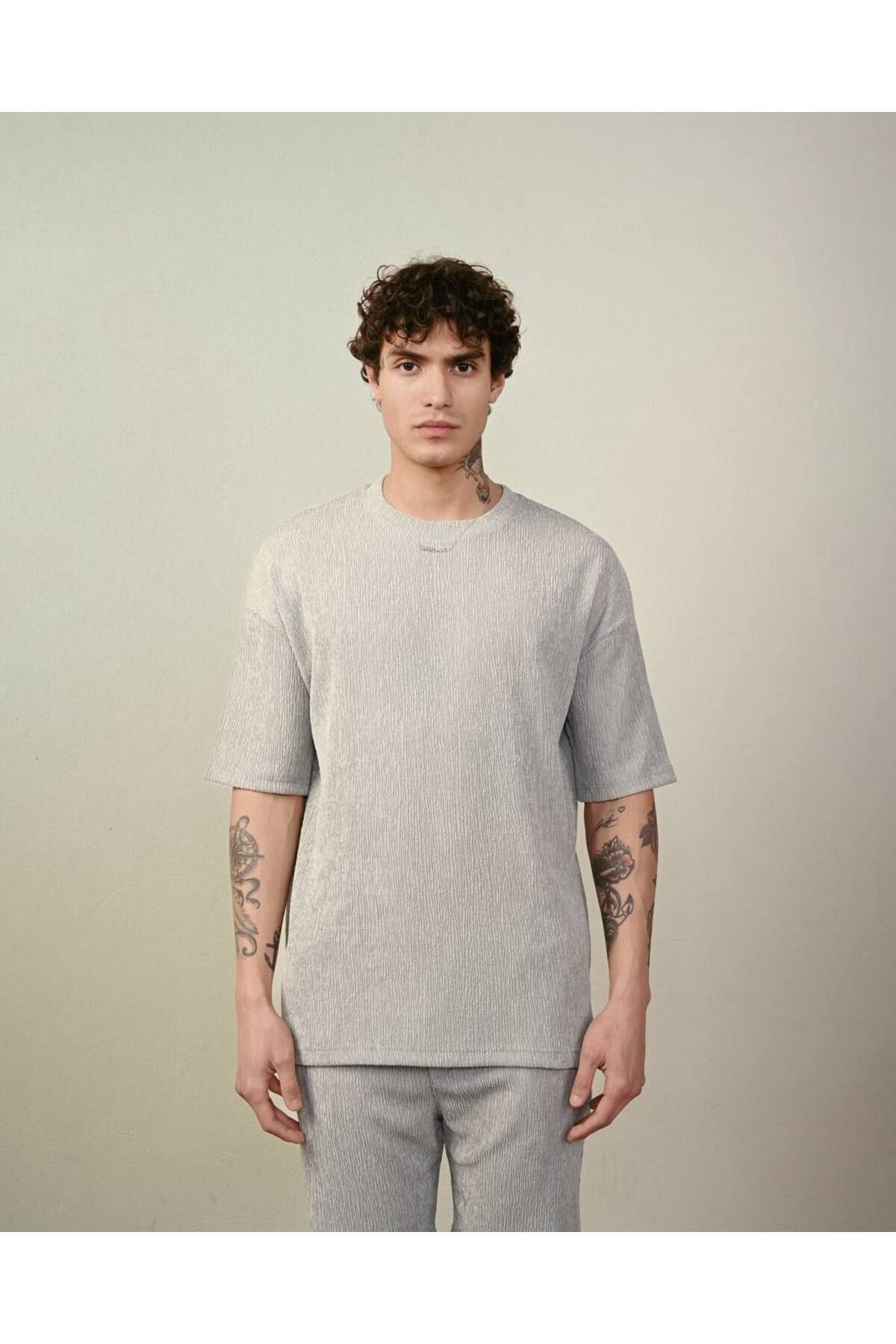MARRAKECH Erkek Bürümcük Oversize Tişört