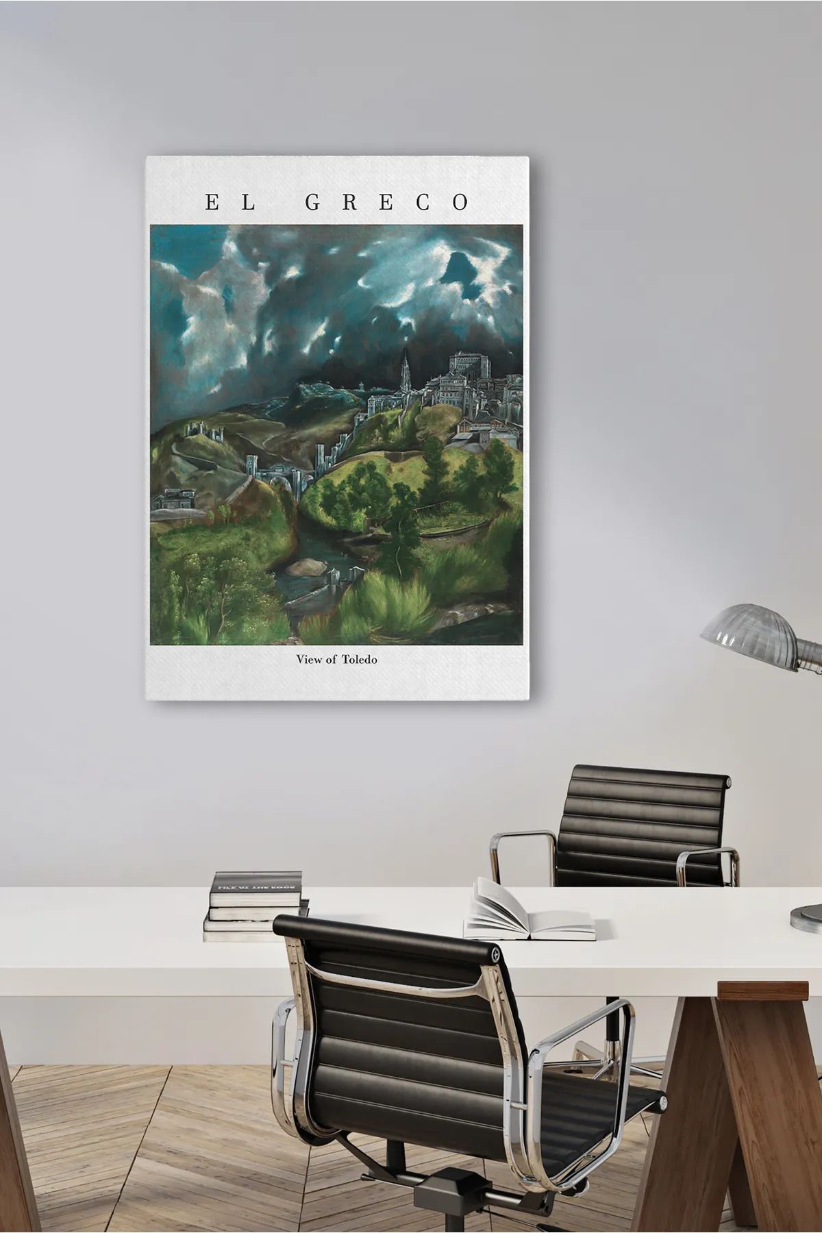 2020 View of Toledo Kanvas Tablo - El Greco Sanatsal Duvar Dekoru - Ofis ve Ev Dekor