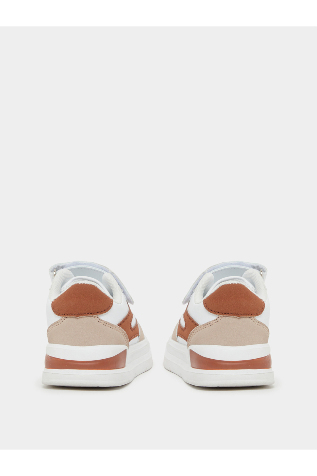 Styli-Color Block Low Top Trainer Shoes with Velcro Closure 4