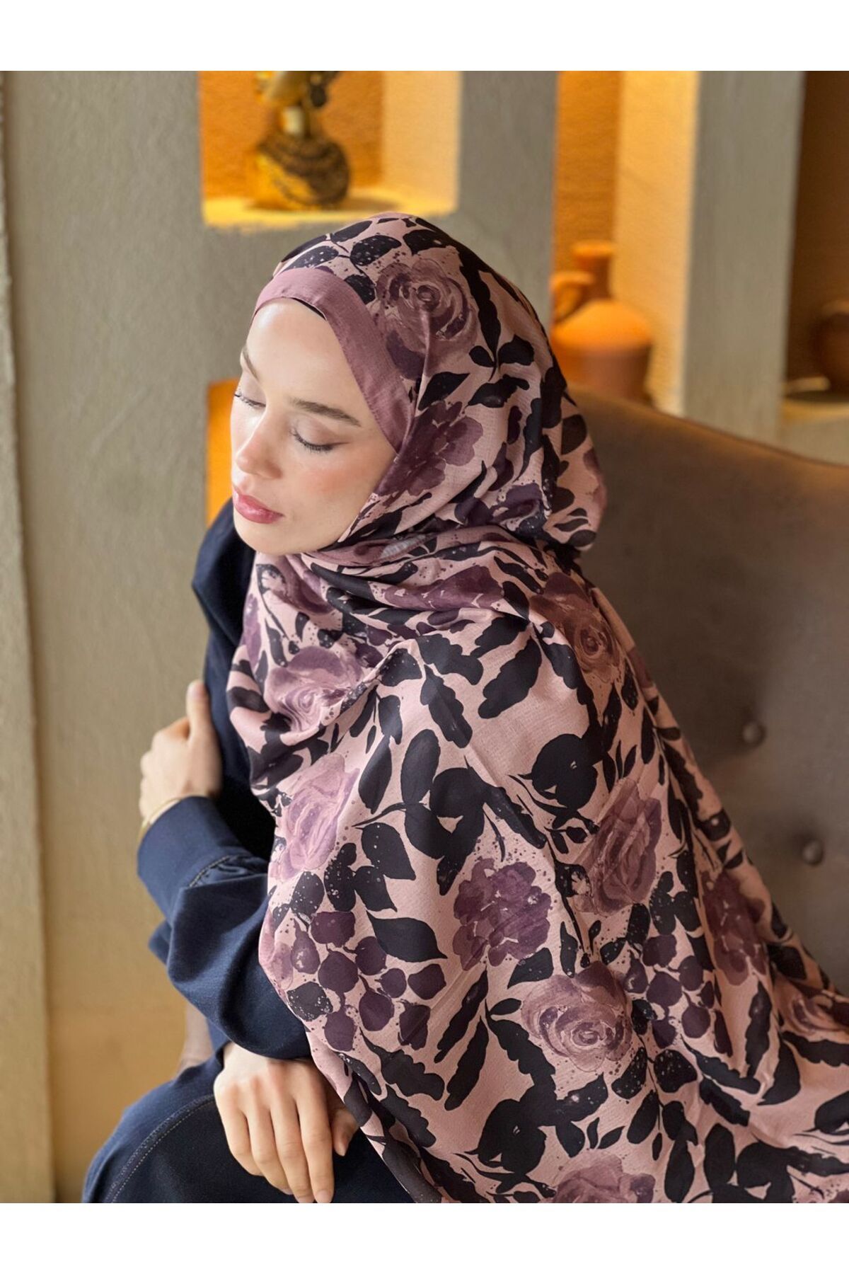Modakaşmir Verd Desen Lina Şal