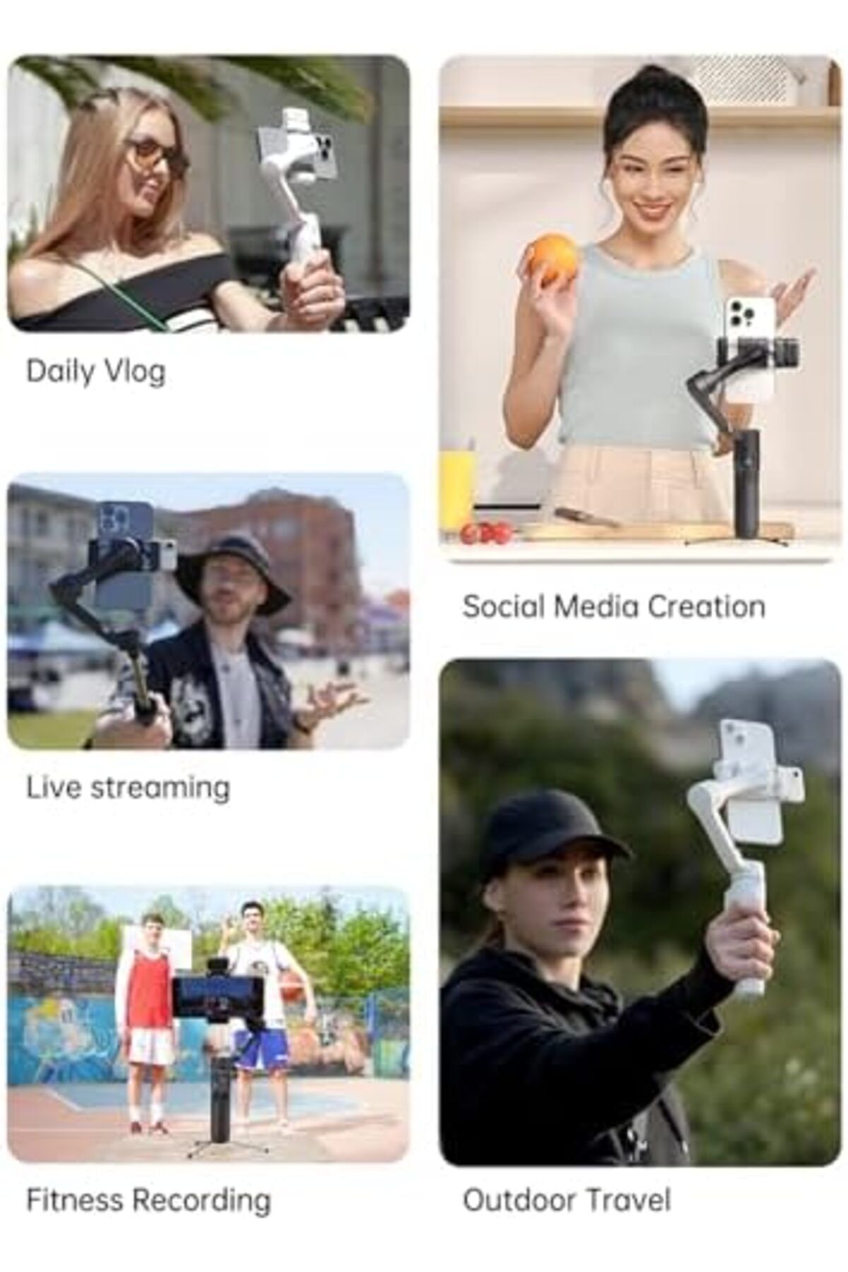 Hohem-مثبت iSteady V3 Gimbal لجهاز iPhone، متتبع AI مغناطيسي، جهاز تحكم عن بعد منفصل، حامل ثلاثي مدمج 4