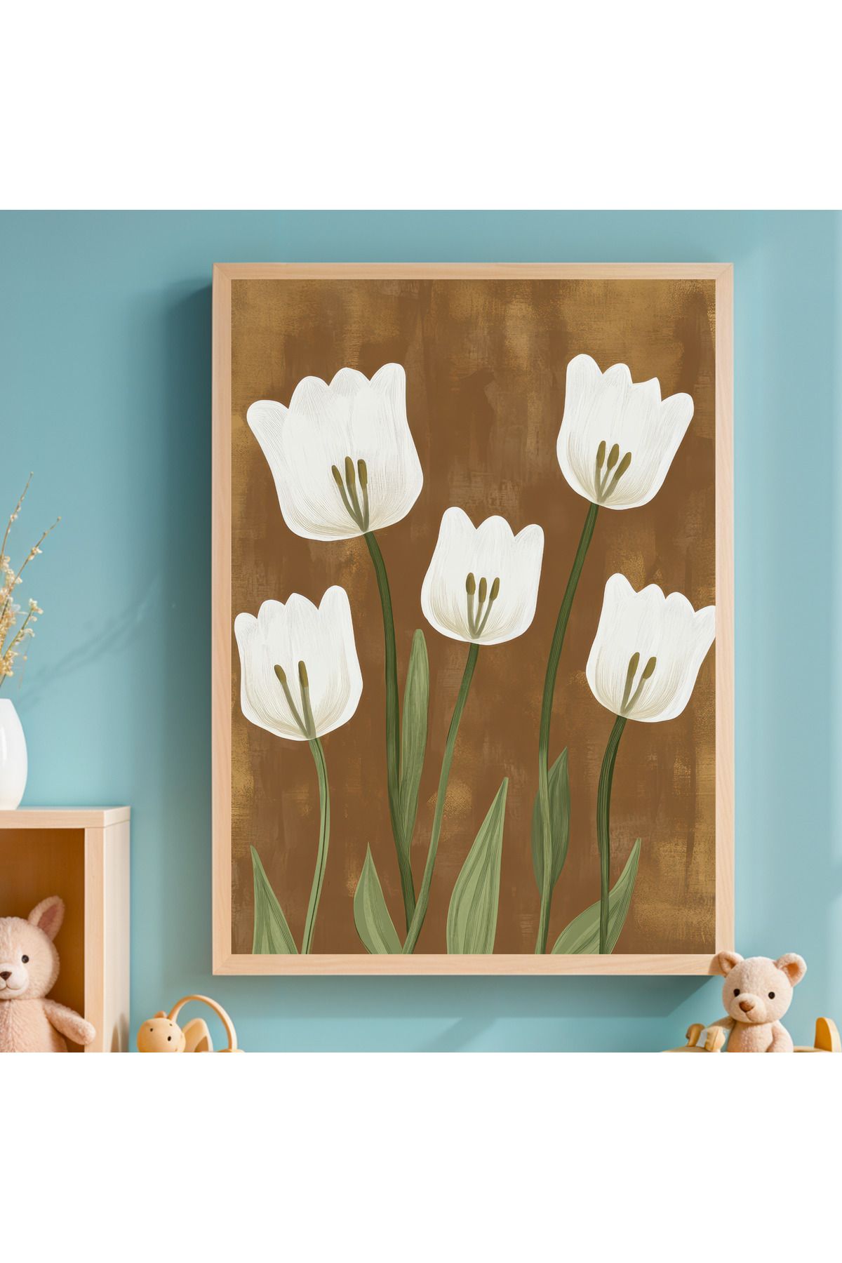 woodhomeworks tek parça çocuk odası dekor tablo