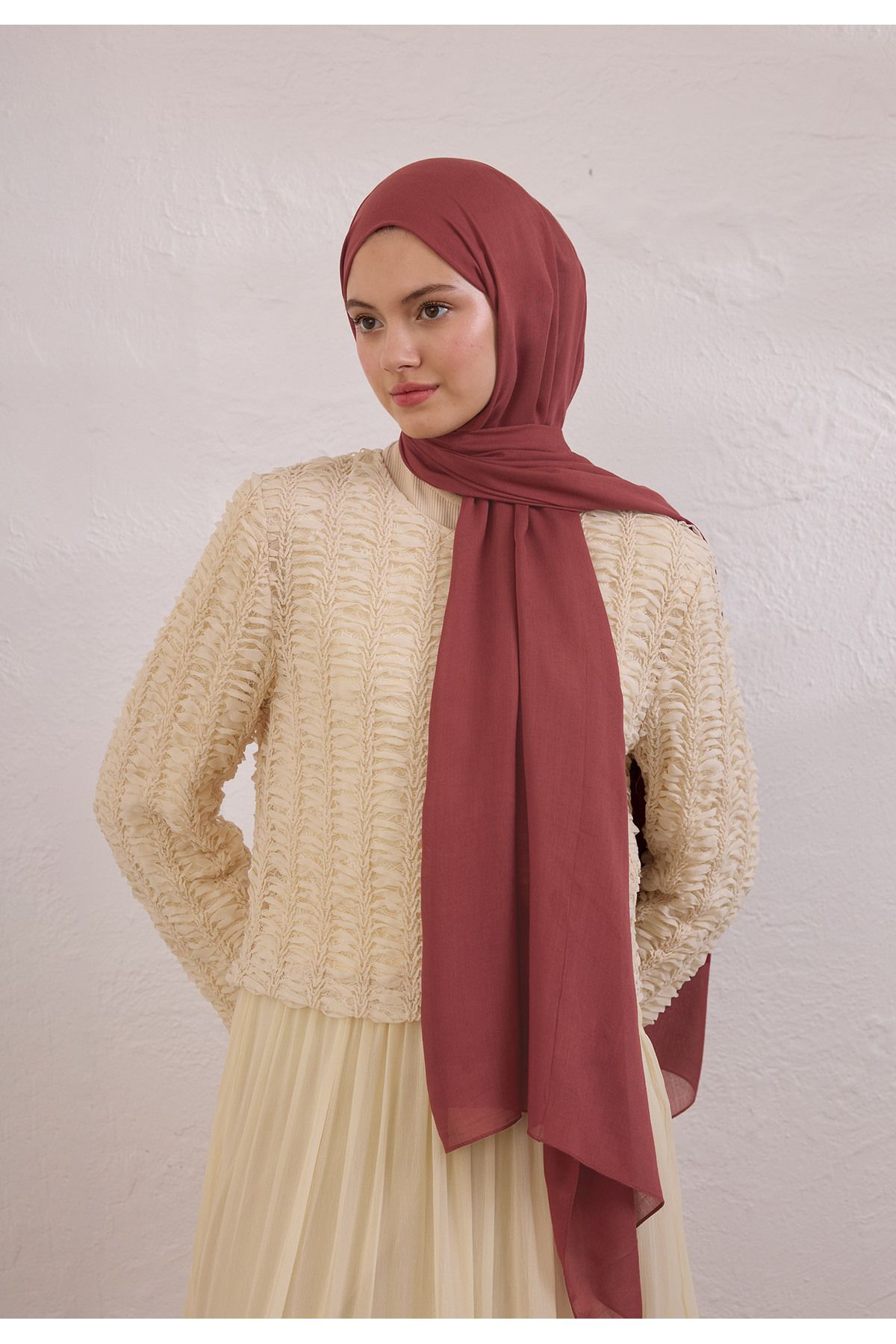 Fresh SOFT VİSKON ŞAL VINTAGE ROSE