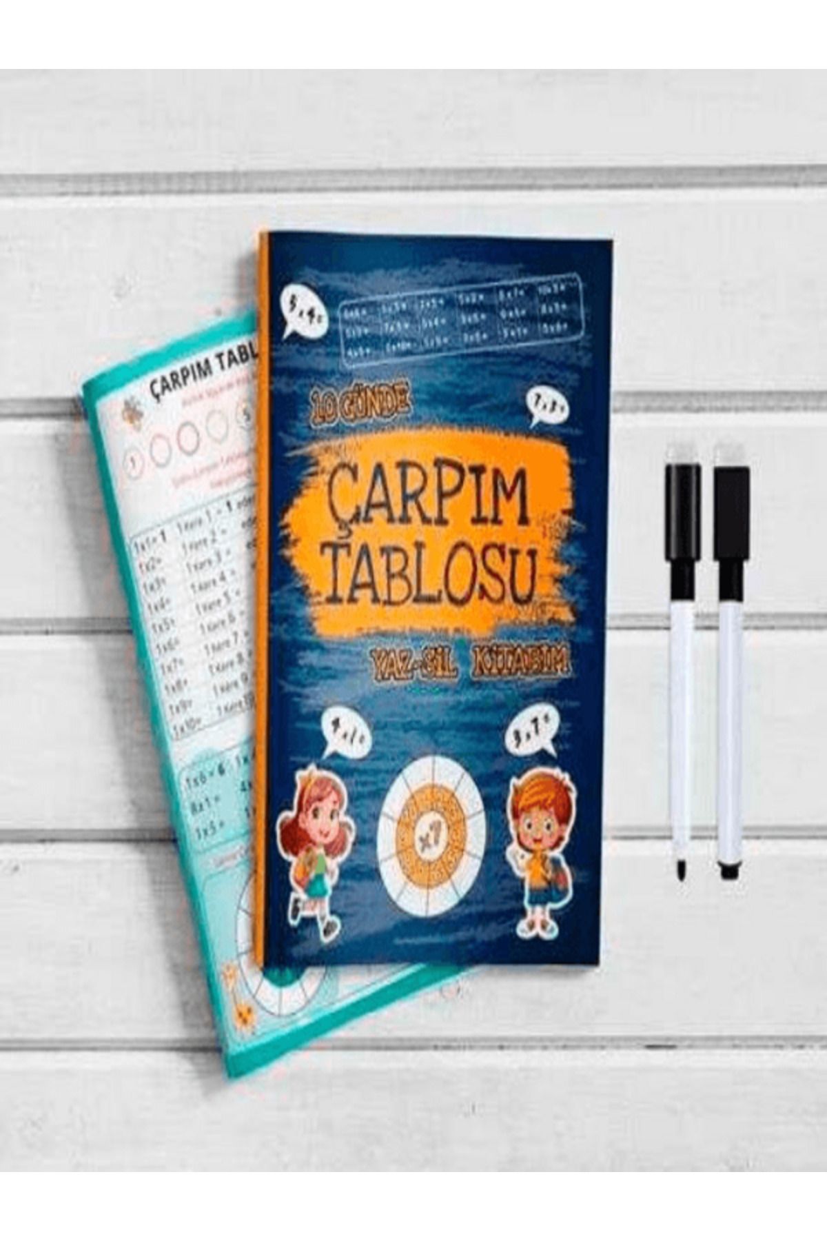 Kida Yayıncılık Çarpım Tablosu Yaz-Sil Kitabı