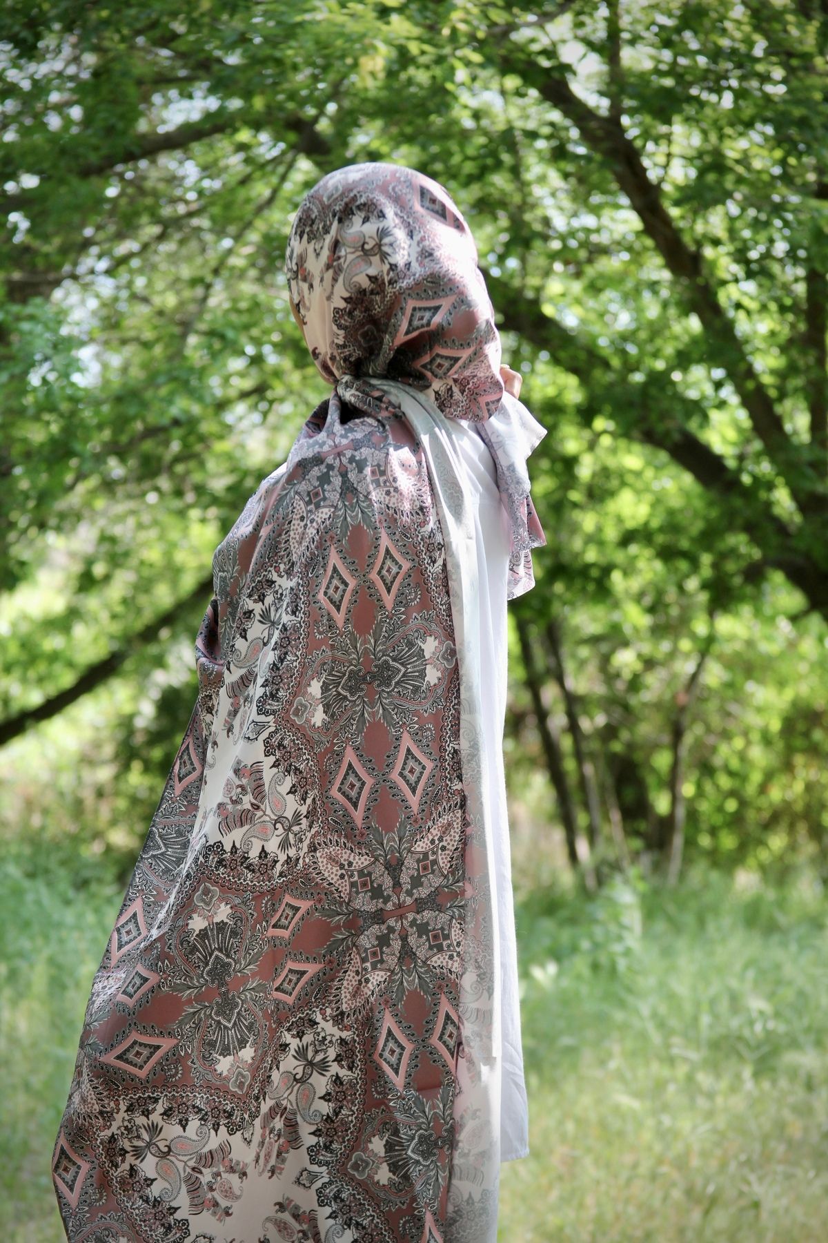 SARA SCARFS İPEKSİ PLİSE DESEN ŞAL