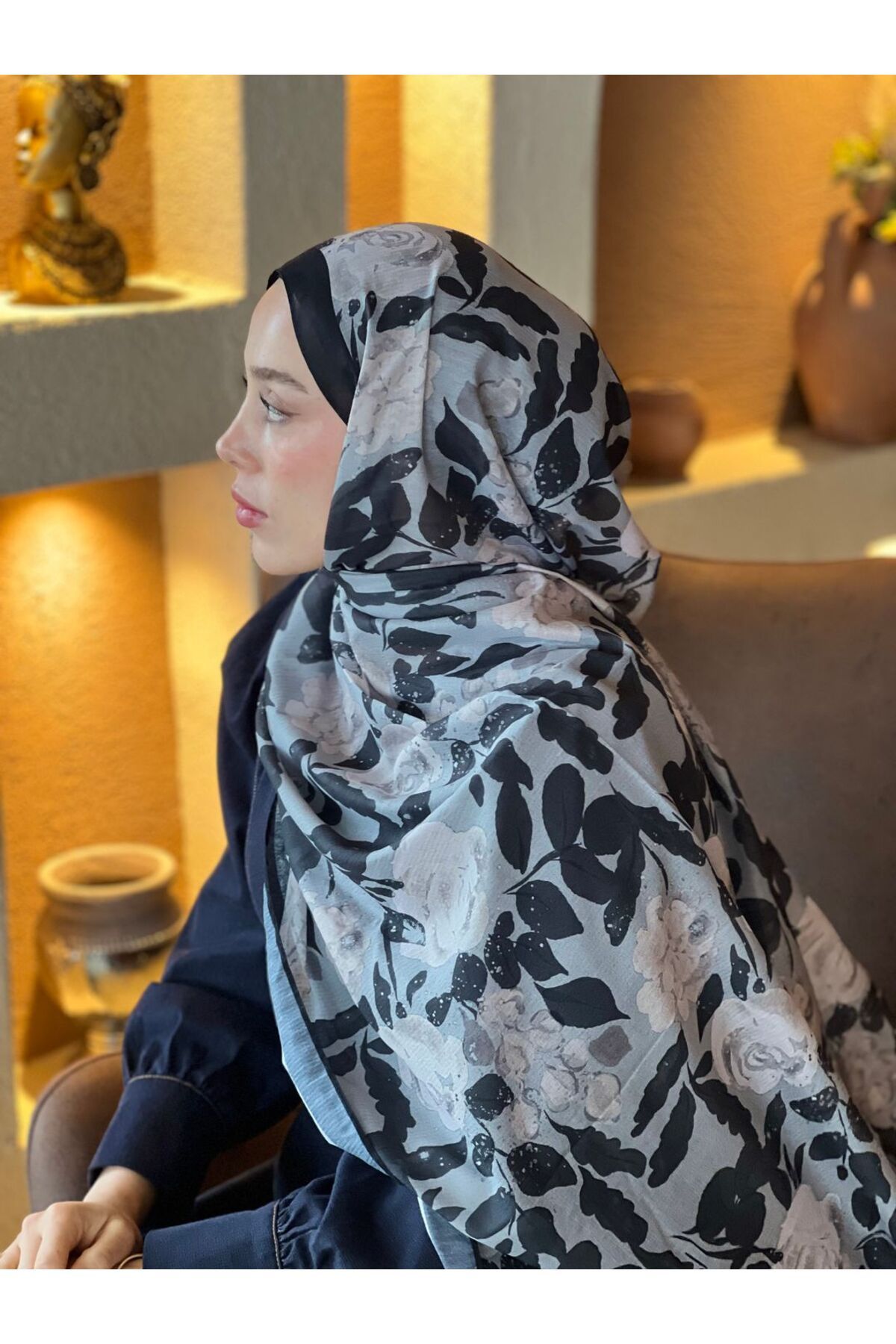 Modakaşmir Verd Desen Lina Şal