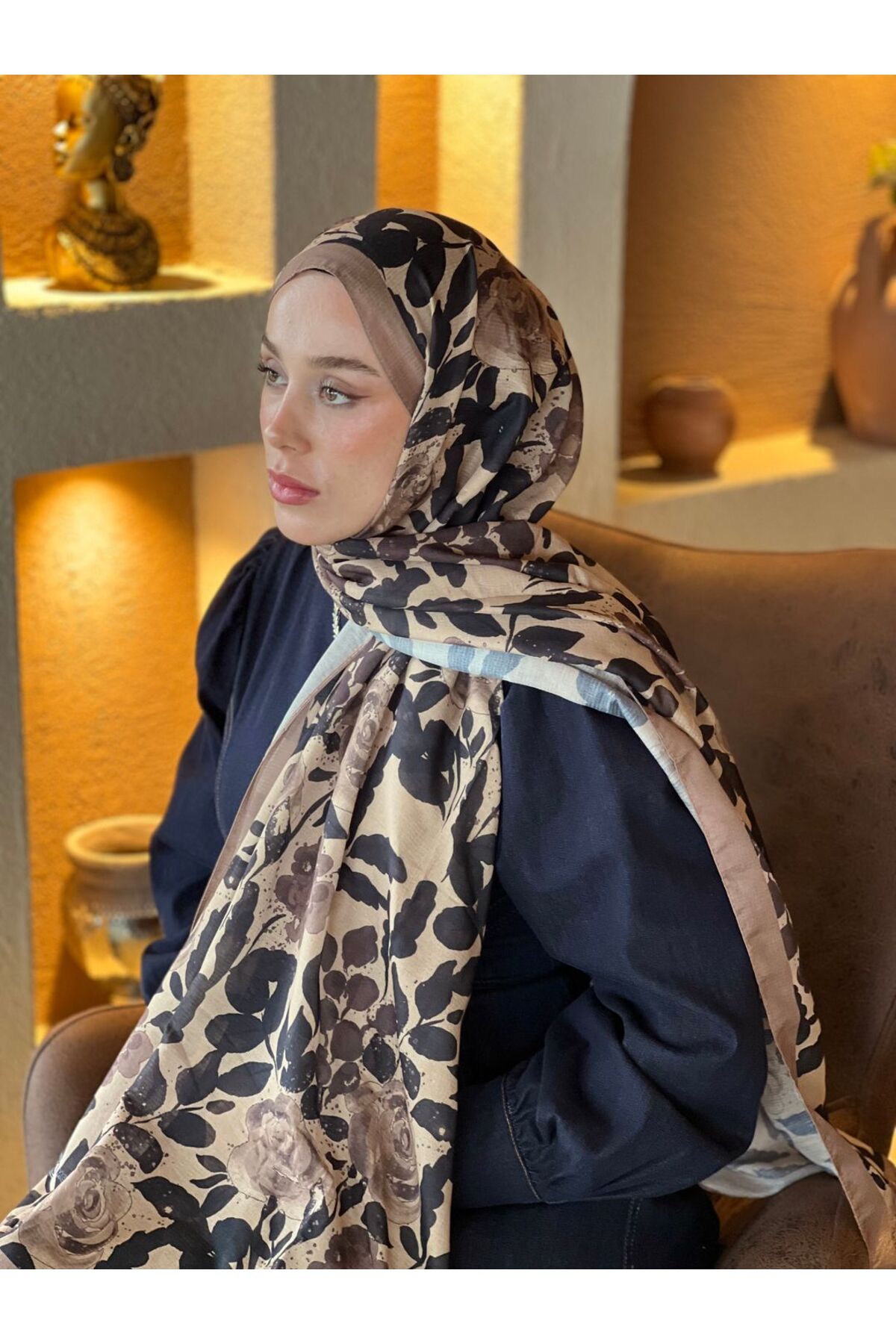 Modakaşmir Verd Desen Lina Şal