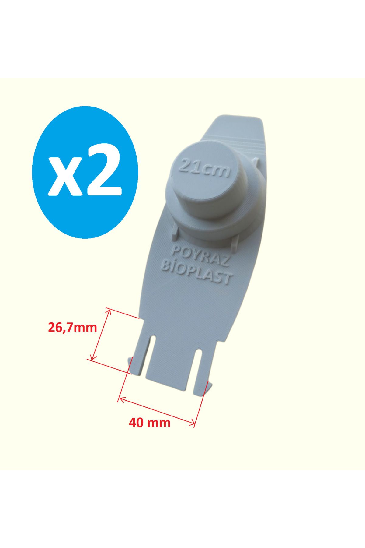 Poyraz Bioplast Flosoft 21cm Otomatik Kağıt Havlu Dispanseri Yedek Parça Beyaz 2 Adet
