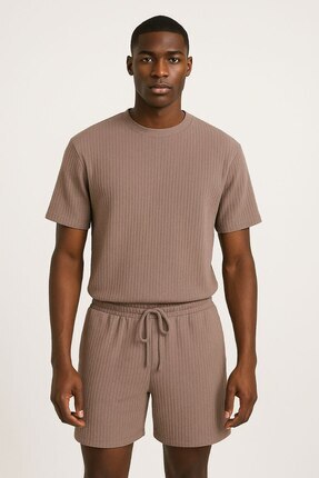 Twobucks Jakarlı Tshirt Şort Takım