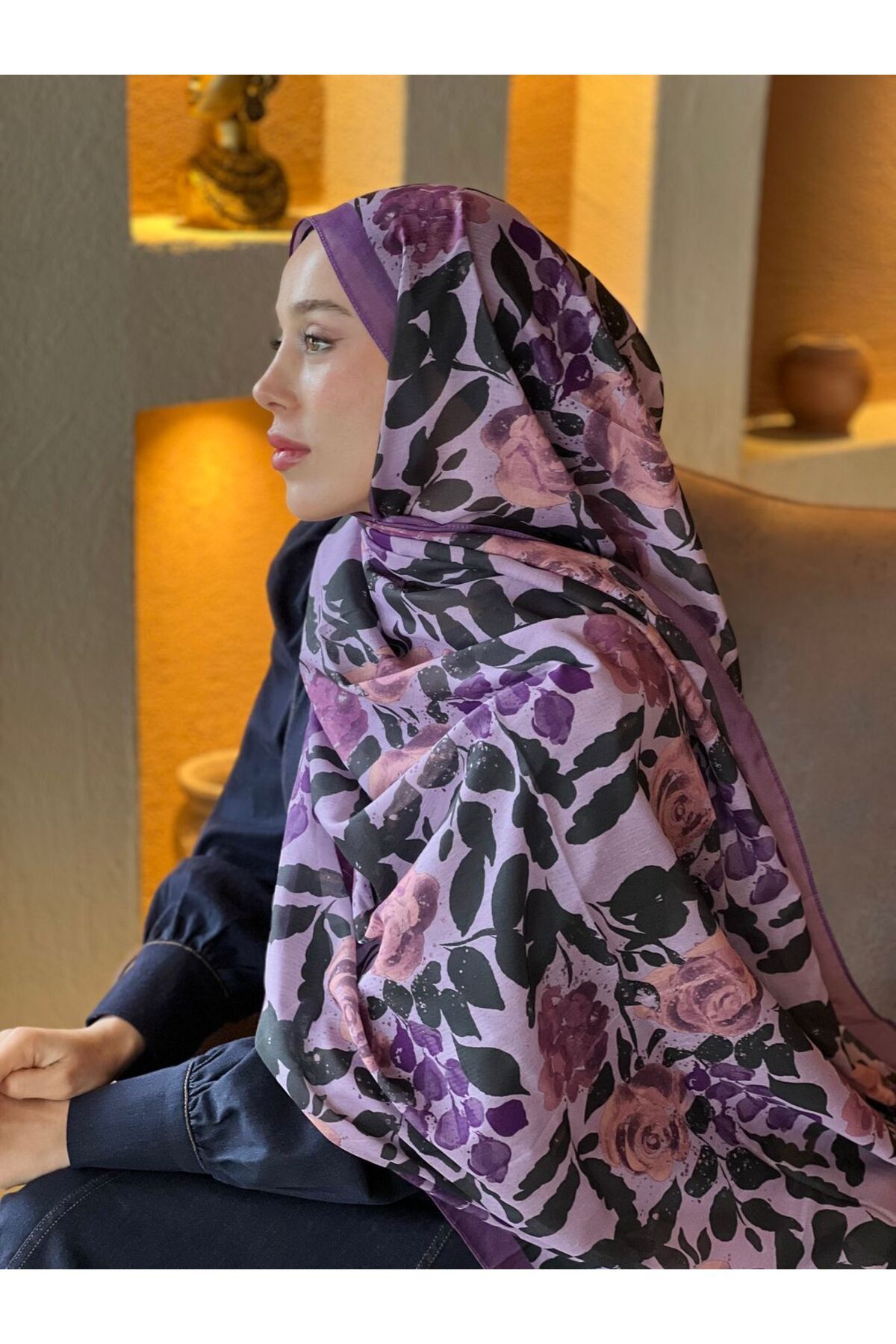 Modakaşmir Verd Desen Lina Şal