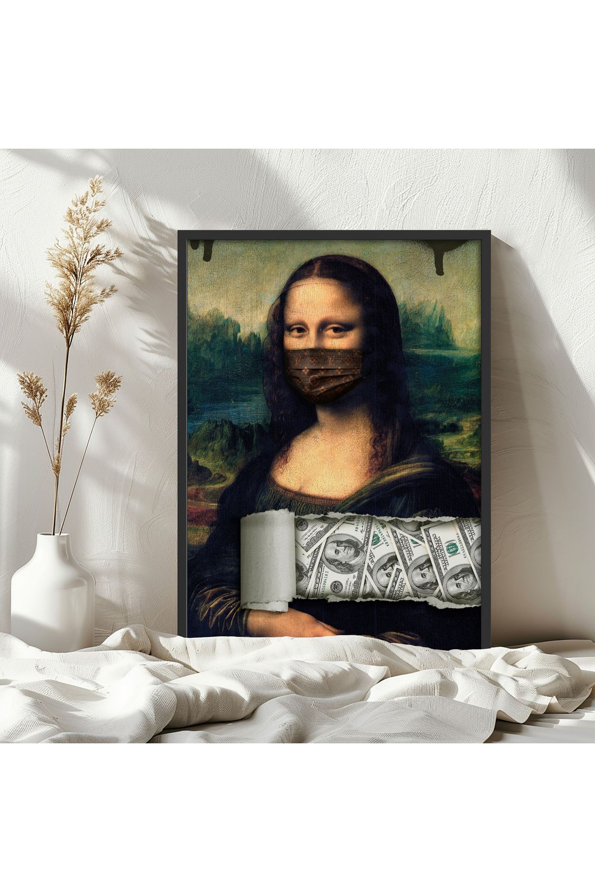 HOMEPACK Tekli Ahşap Çerçeveli Tablo Tek Parça Poster Tablo TK/EXCLUSIVE002