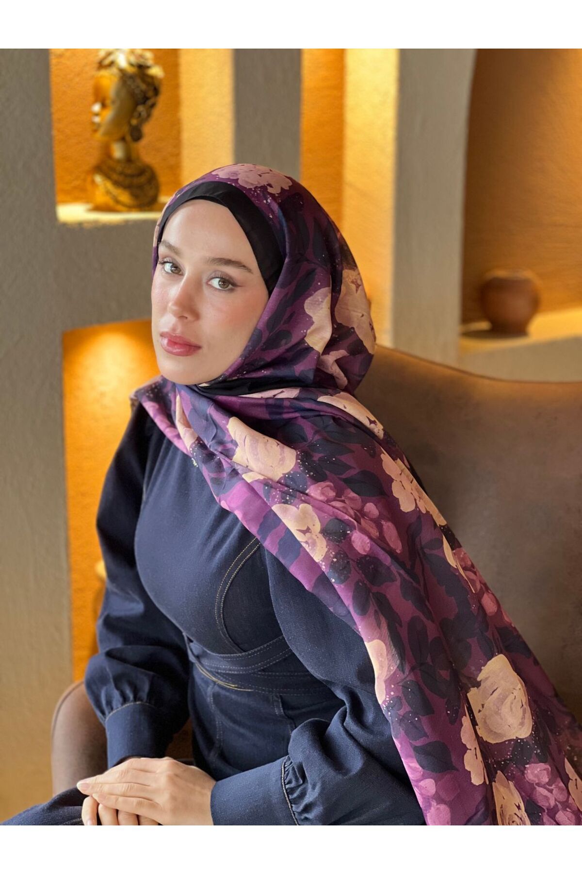 Modakaşmir Verd Desen Lina Şal