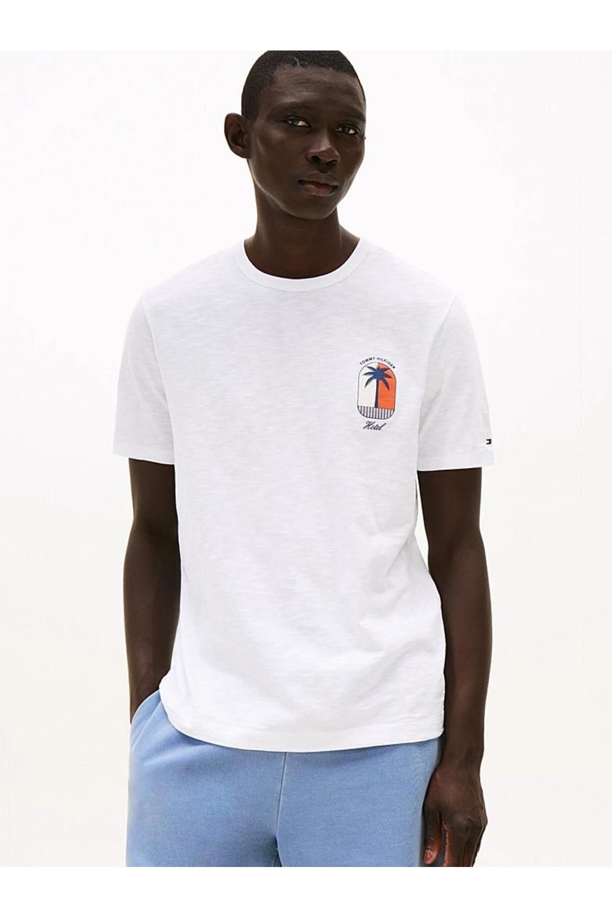 Tommy Hilfiger PALM TREE TEE