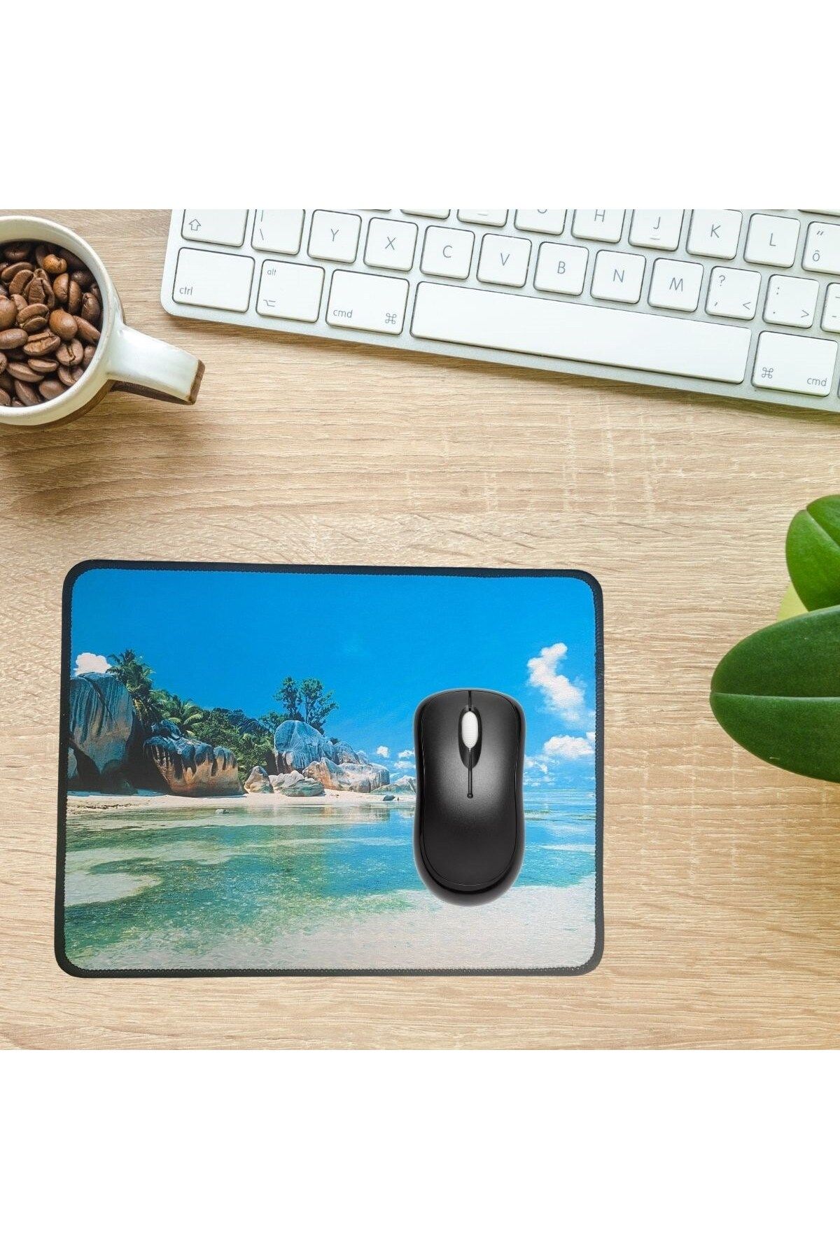 feifei 25X32 Cm Küçük Boy Mouse Pad Manzara Ada