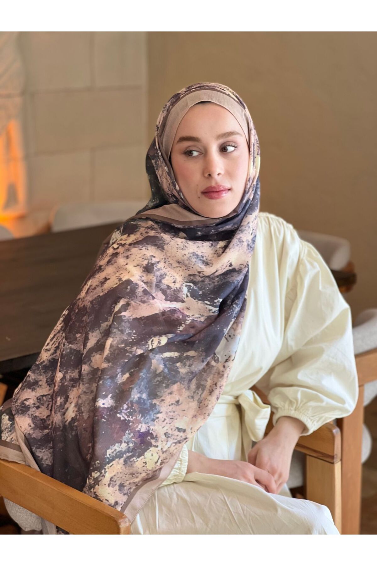 Modakaşmir Ezgir Desen Lina Şal