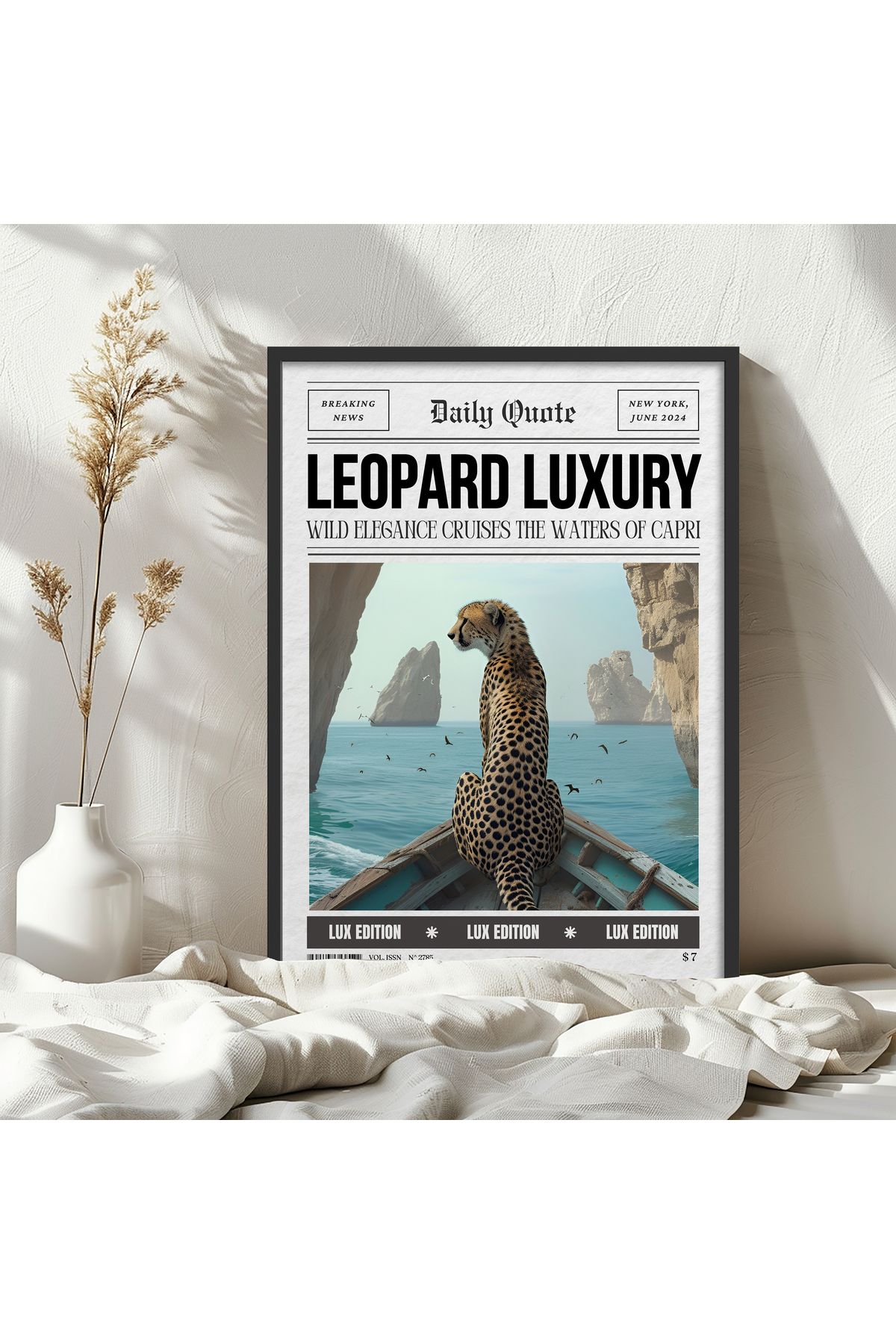 HOMEPACK Tekli Ahşap Çerçeveli Tablo Tek Parça Poster Tablo TK/EXCLUSIVE004
