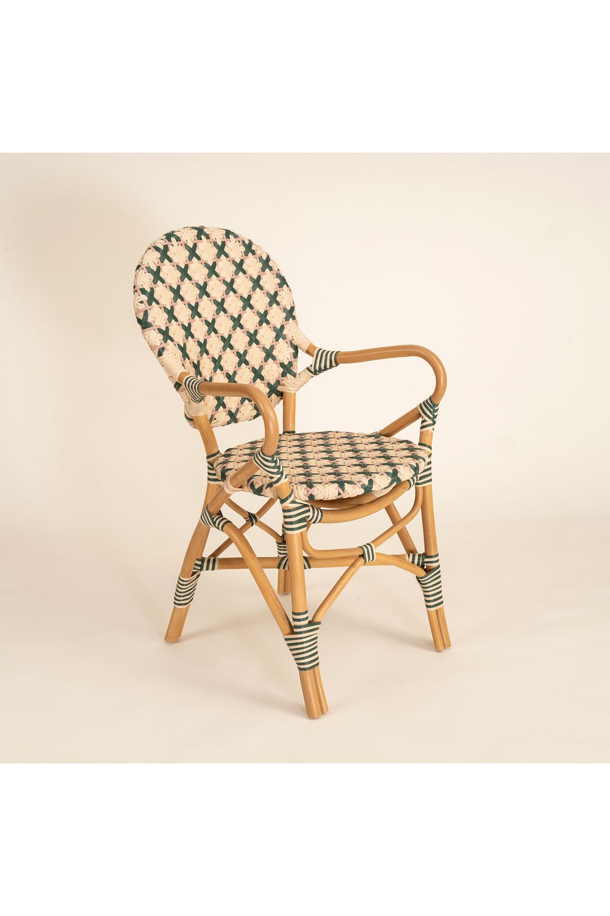 Zsa Zsa Zsu Java Rattan - Synthetıc Sandalye 56,5x49,5x92 Cm Yeşil