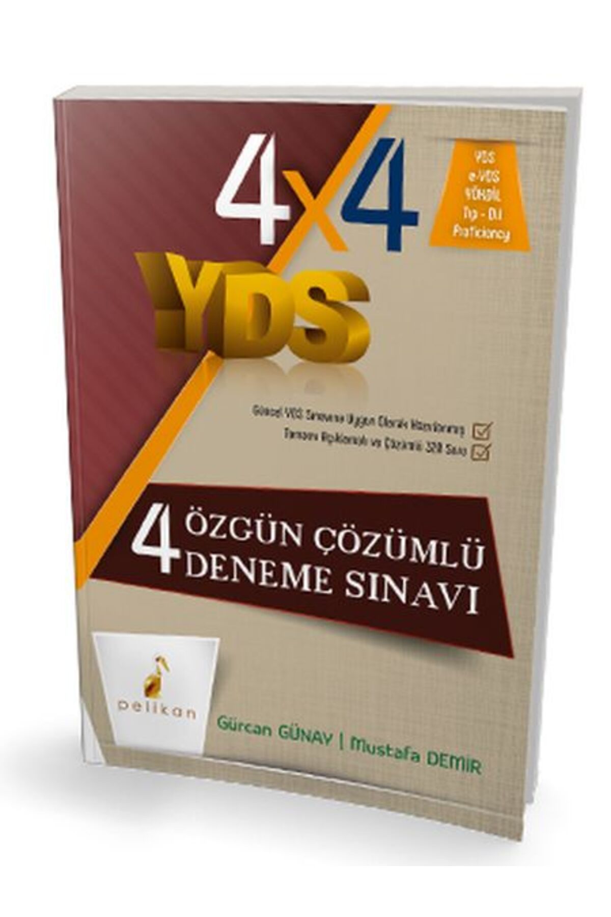Destek Yayınları Pelikan YDS 4x4 Özgün Çözümlü Deneme Sınavı