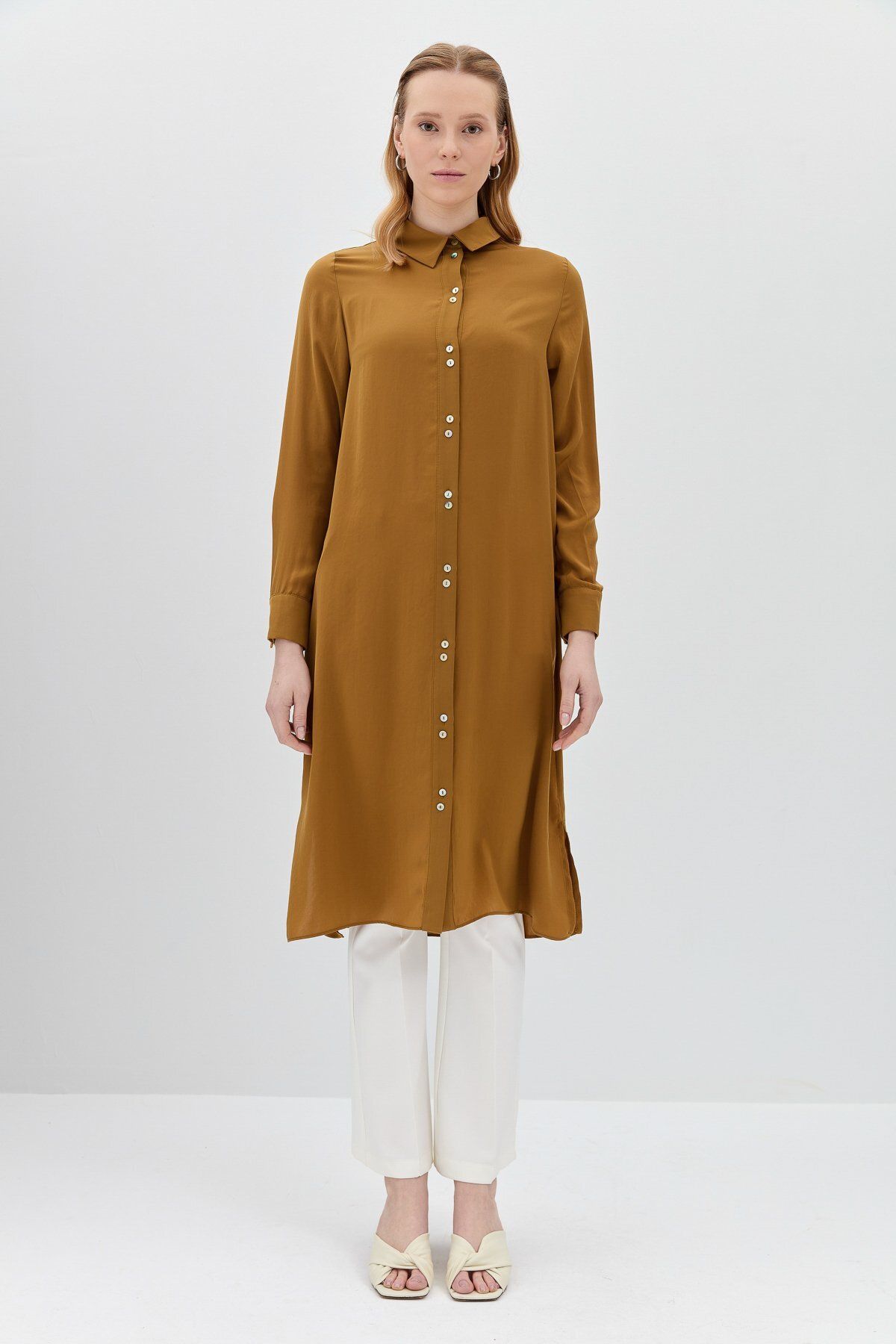 Nihan Basic Tunik Camel