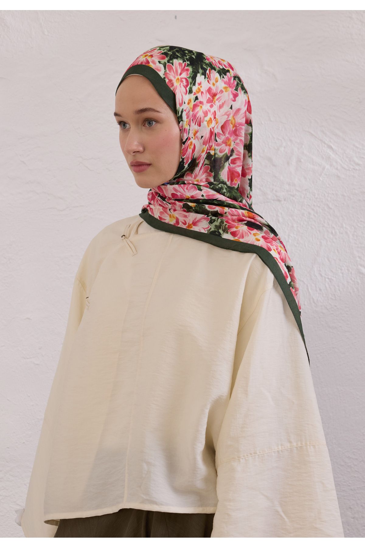 Fresh CHERRY BLOSSOM DESEN RAMİ ŞAL KAKTÜS