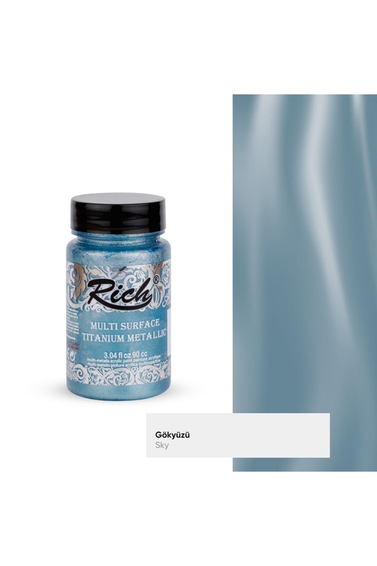 Rich Chrome Metalik Boya 50ml GÖKYÜZÜ 1563