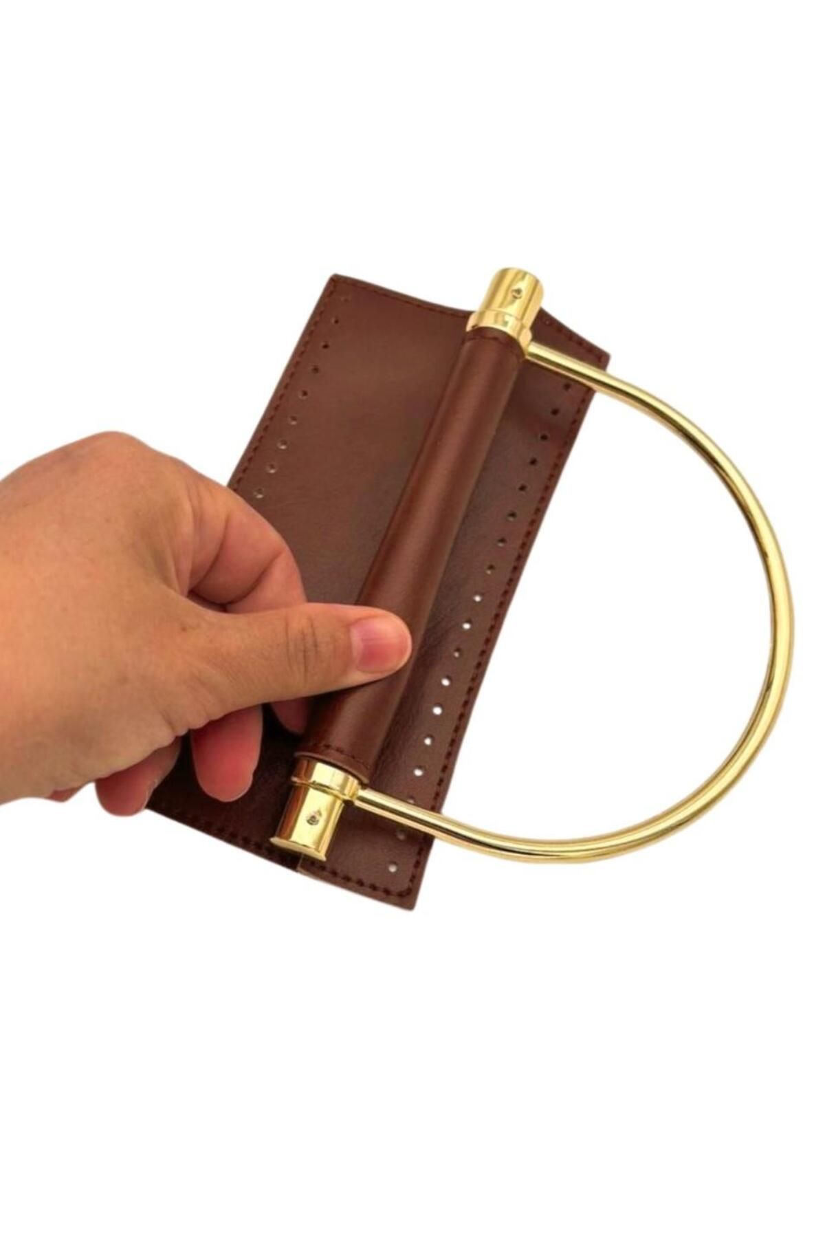 angel çanta aksesuar Angel Çanta Aksesuar Suni Derili Metal Çanta Sapı İpek Model Taba Renk Light Gold Metal (Yeni Model)