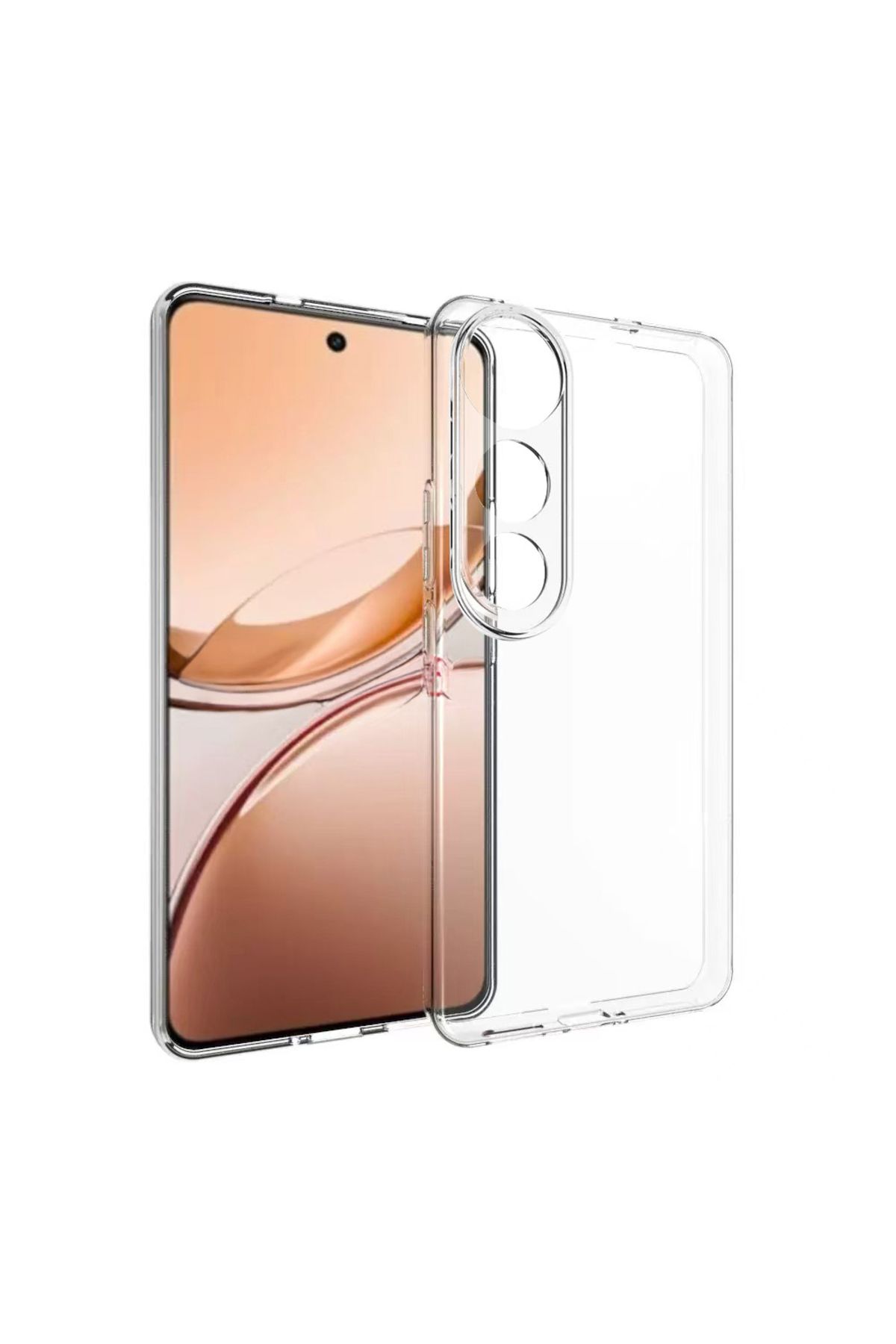 Apsuwa Vivo V50 Lite uyumlu Kılıf Şeffaf Silikon Şeffaf