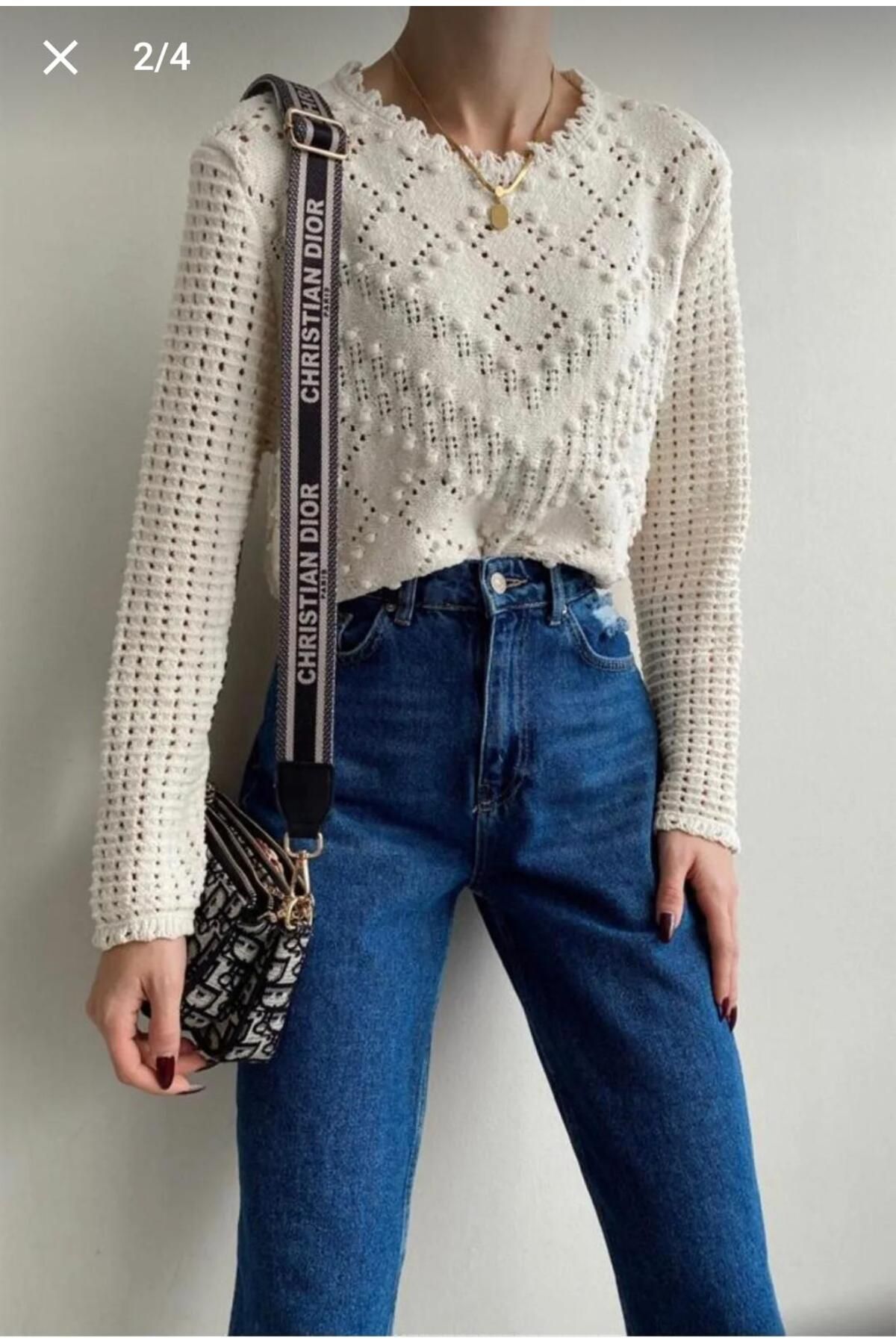 Abalı Yeni sezon triko yazlik bluz modal (pamuklu souğuk ip) Alhawi model.