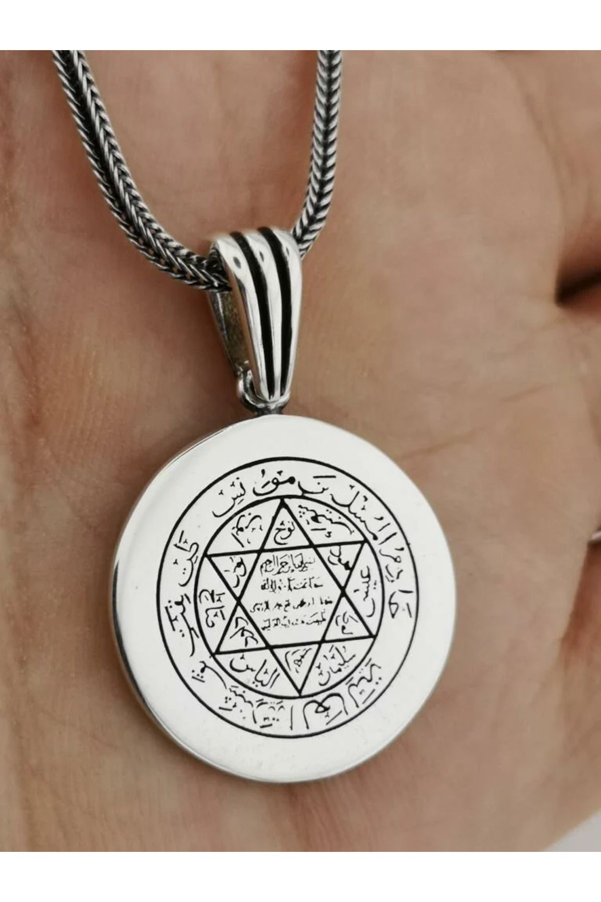 shop Muhr u Süleyman 925 Ayar Gümüş Erkek Kolye