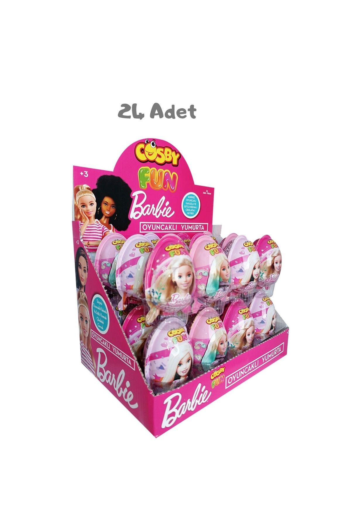Barbie Cosby Fun Barbie Oyuncaklı Sürpriz Yumurta (20 Gr) 24 Adet