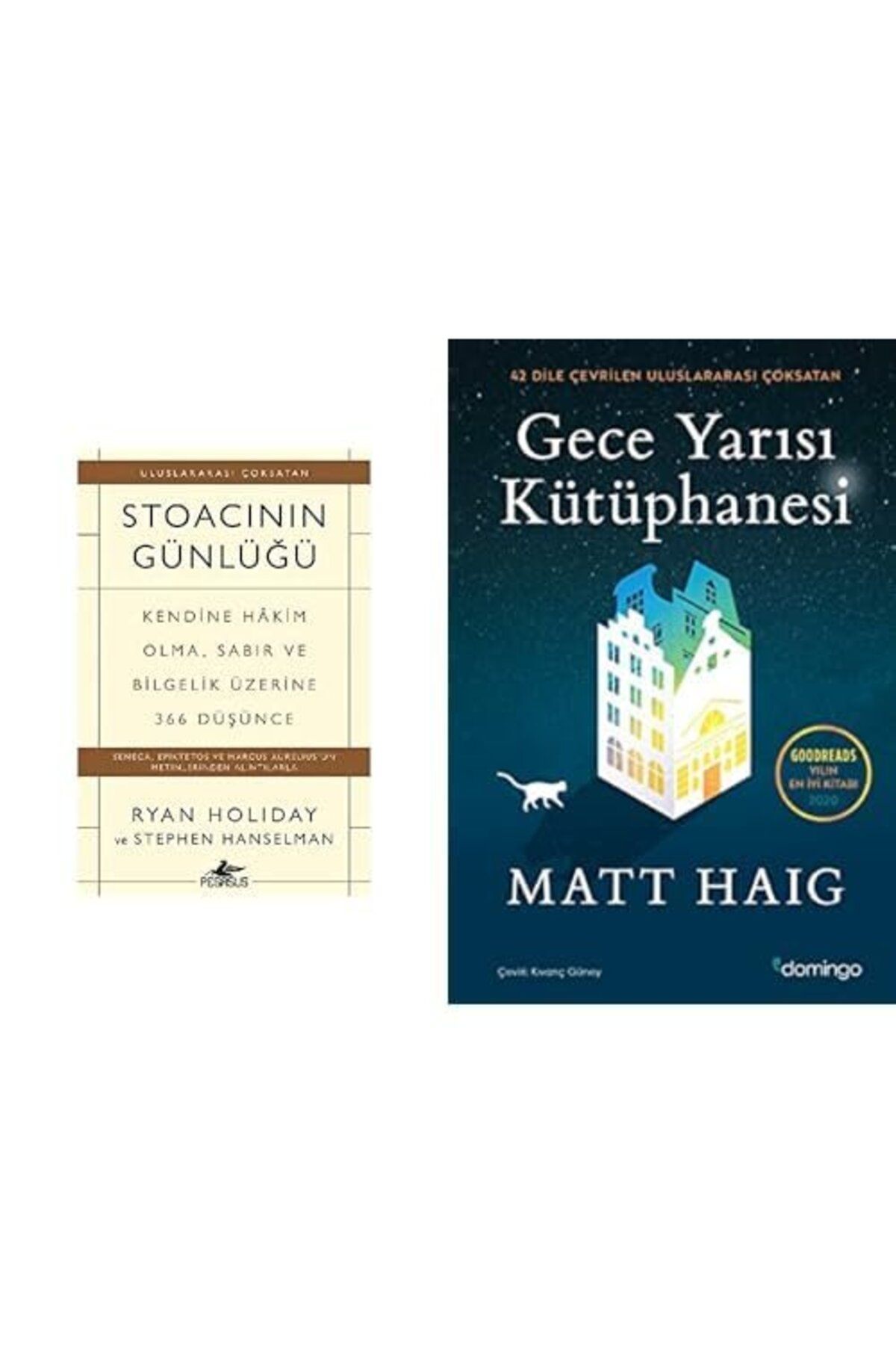 Destek Yayınları gece yarisi kutuphanesi + stoacinin gunlugu =2 set