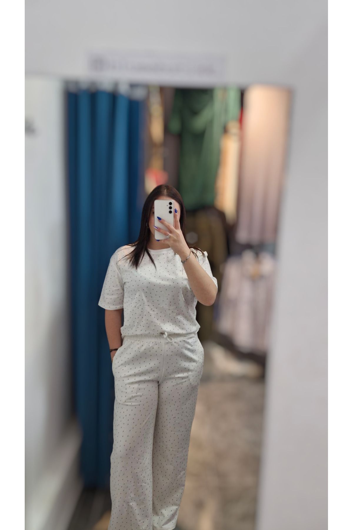 Bluebutik Taşlı oversize ikili takım