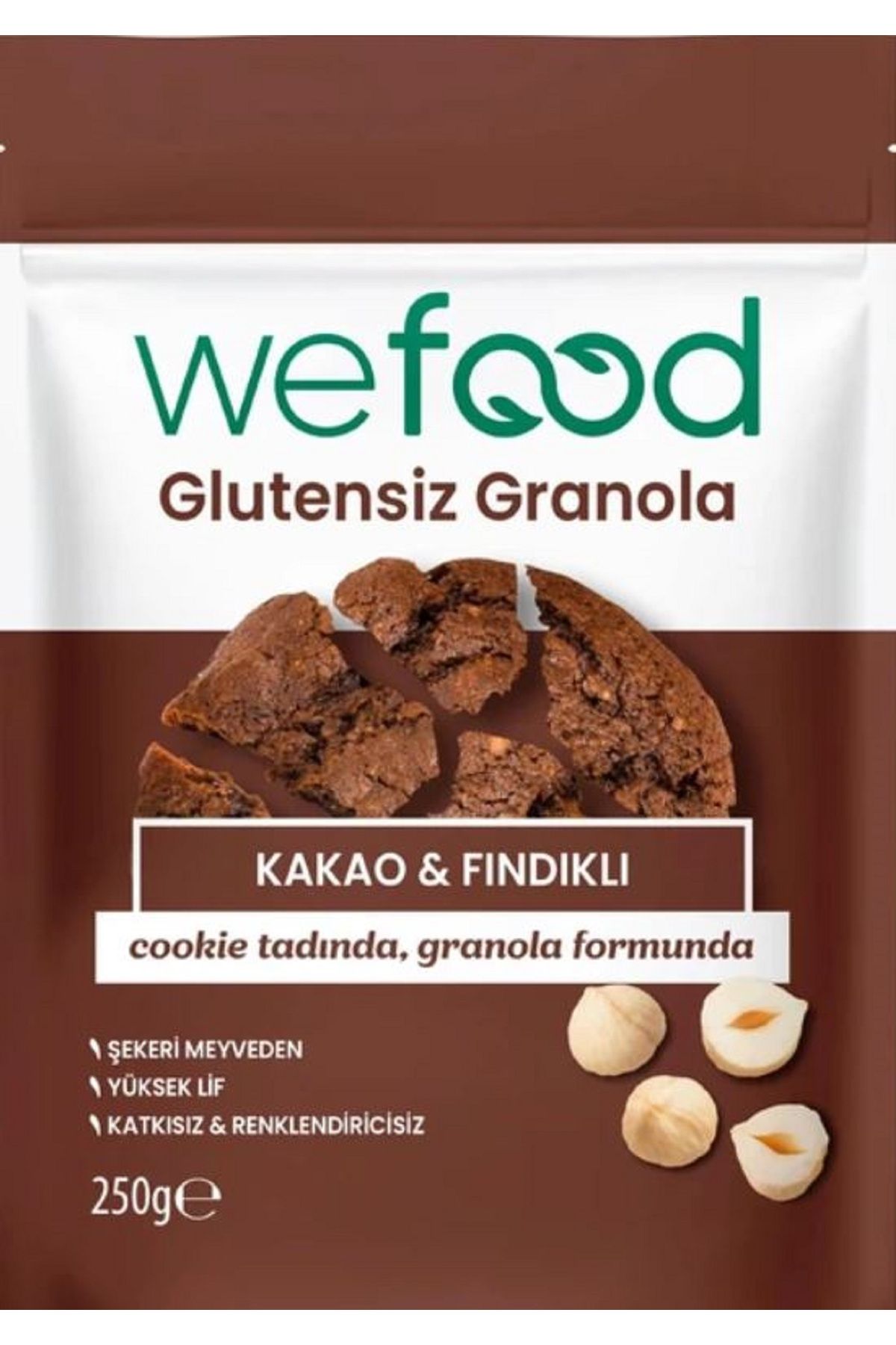 weefood Wefood Glutensiz Granola Kakao & Fındıklı 250 gr