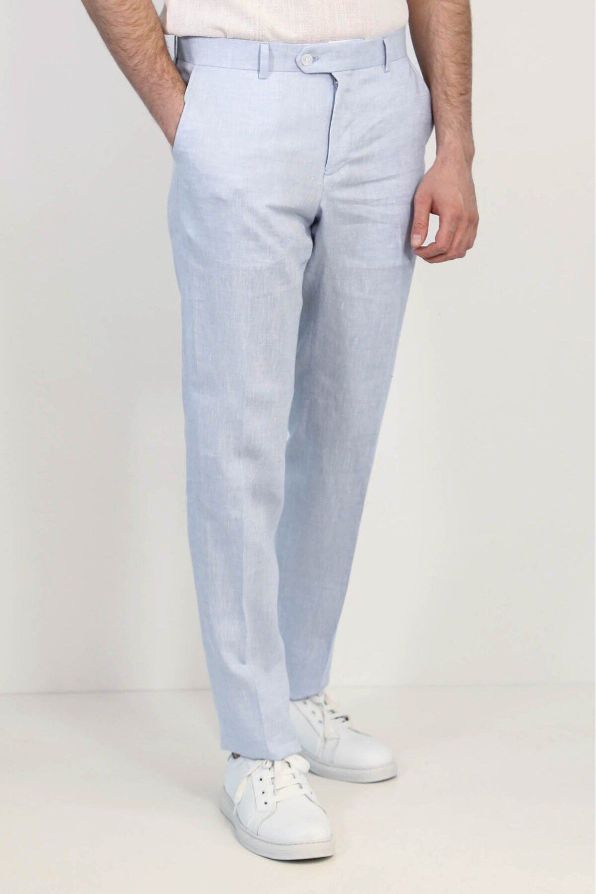 Velvarde KETEN SLİM PANTOLON